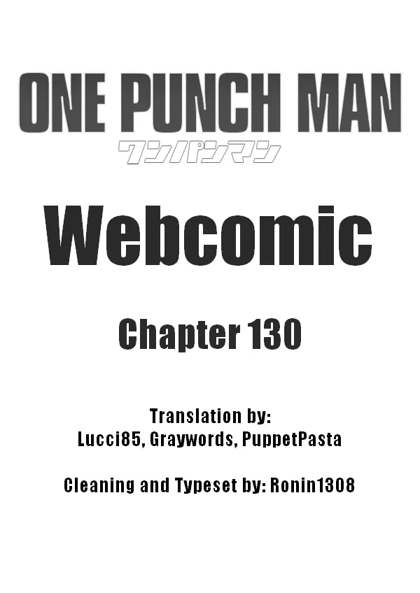 Onepunch-Man (One) Chapter 130 page 1 - 