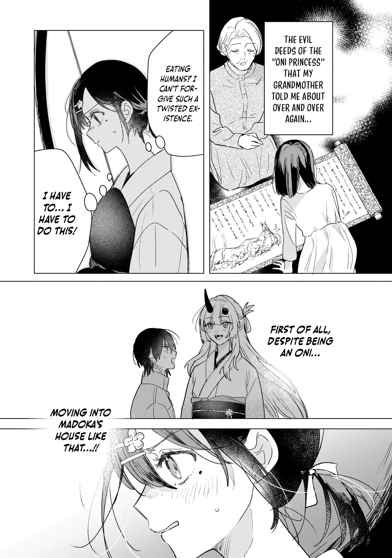 Onihime wa Uchi no Naka Chapter 2.2 page 3 - 