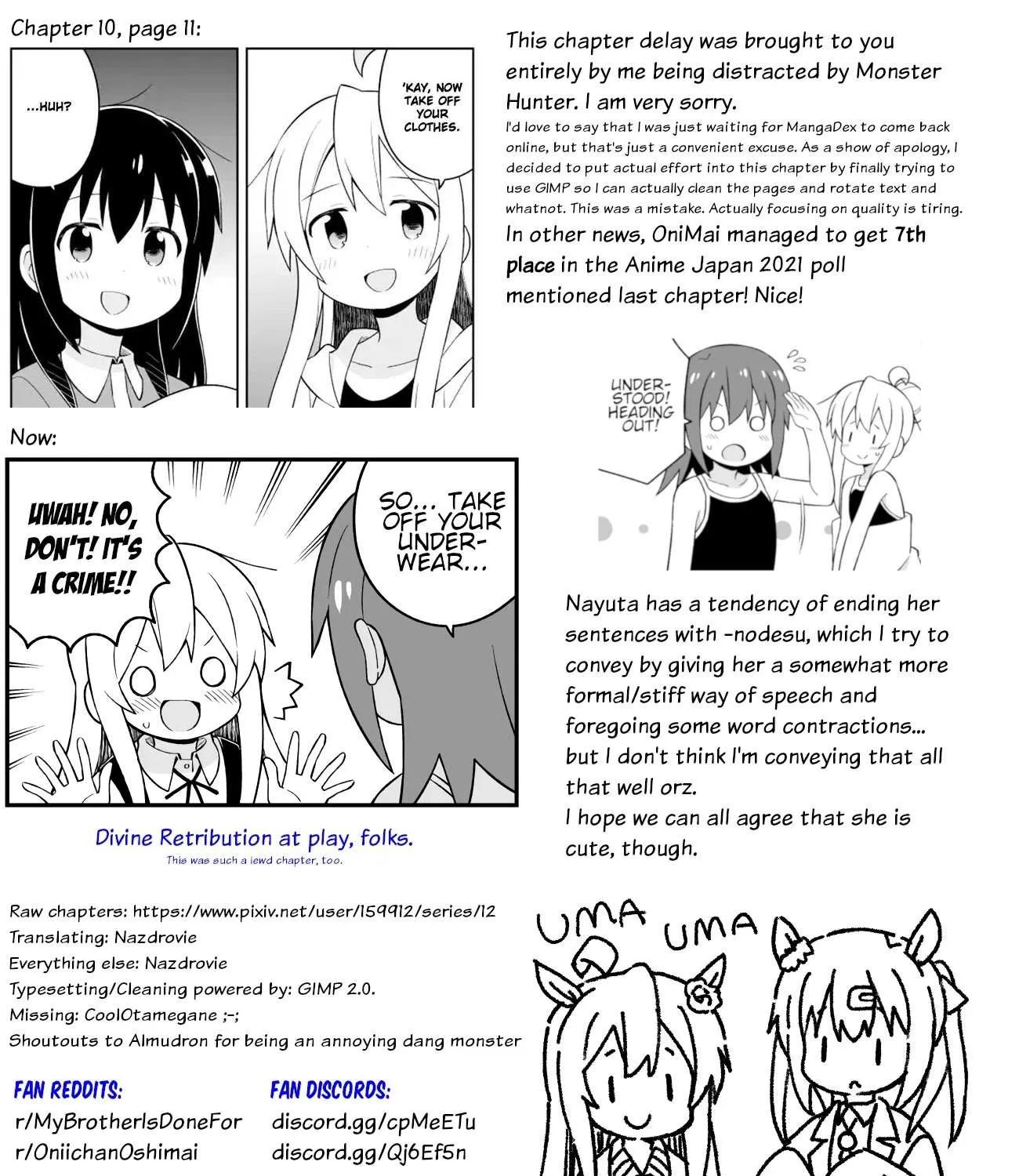 Onii-chan is done for Chapter 50 page 29 - 