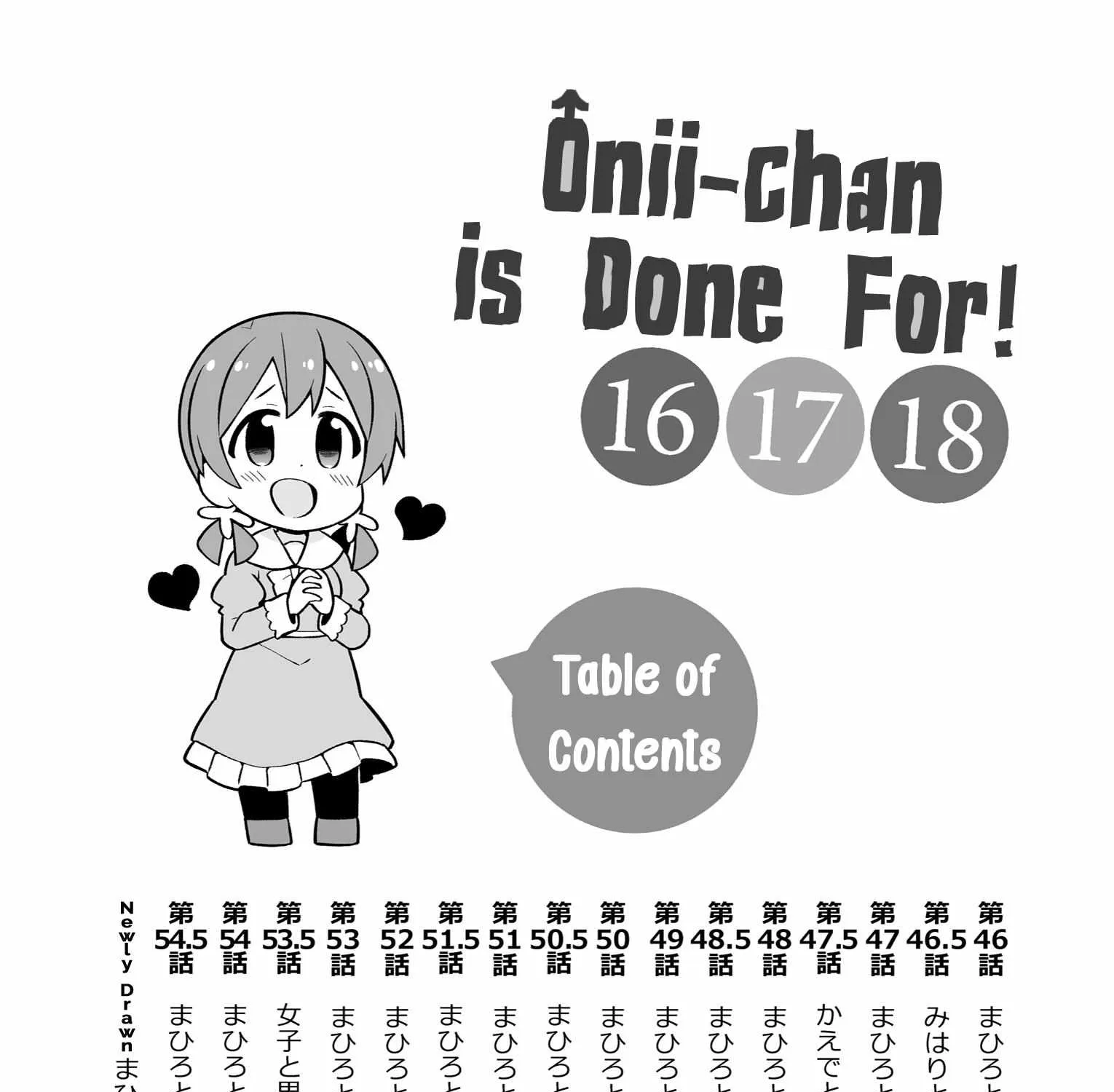Onii-chan is done for Chapter 54.9 page 3 - 