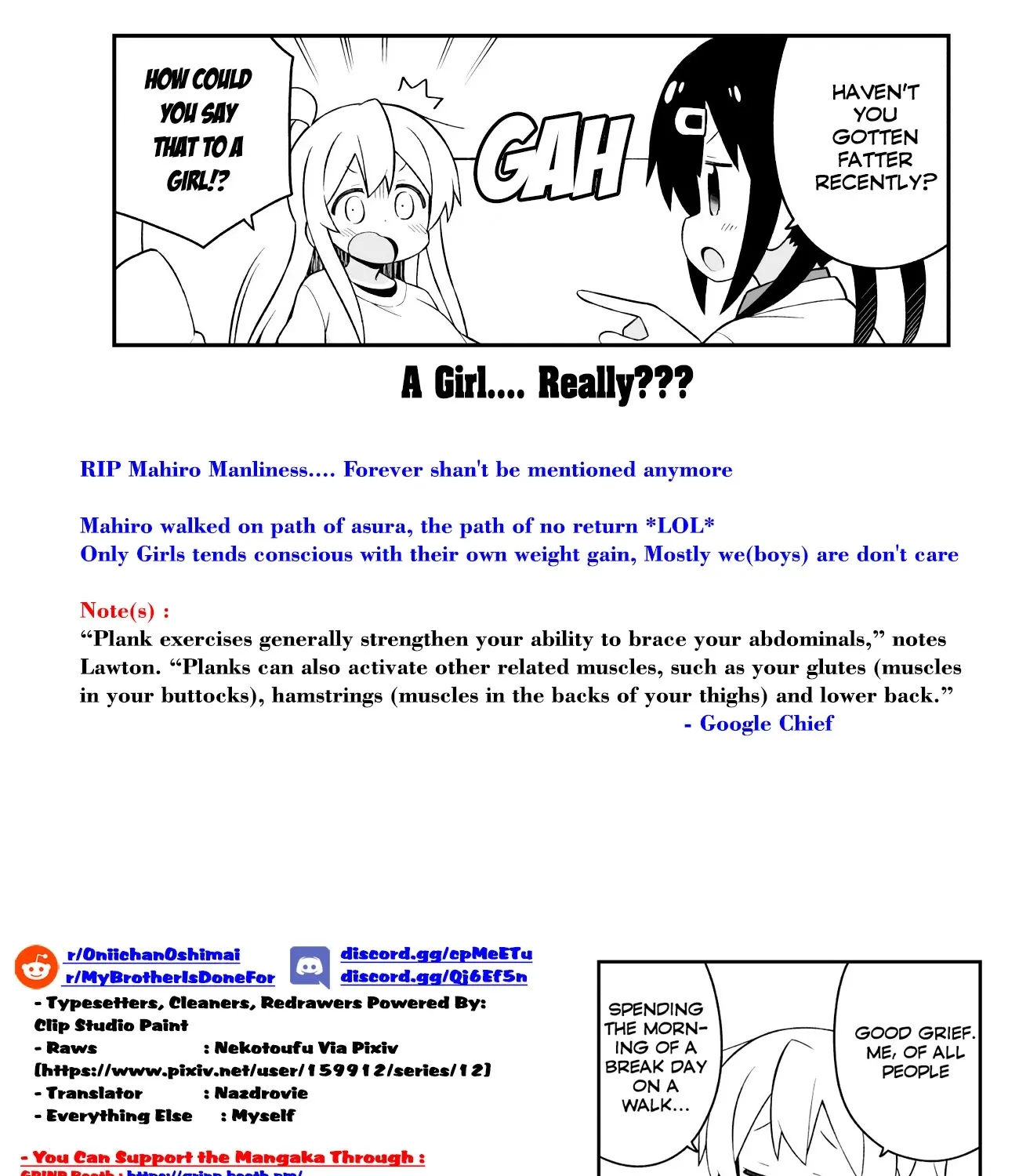Onii-chan is done for Chapter 64.1 page 35 - 