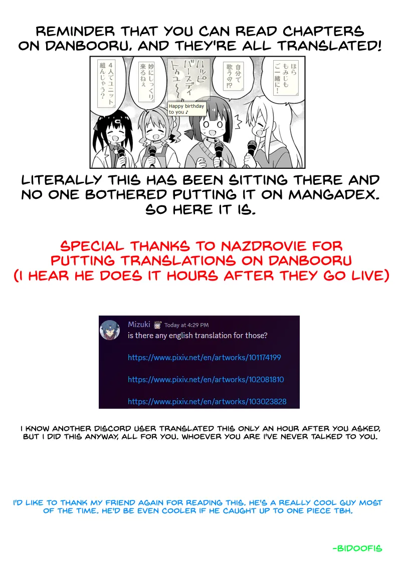 Onii-chan is done for Chapter 68.9 page 3 - 