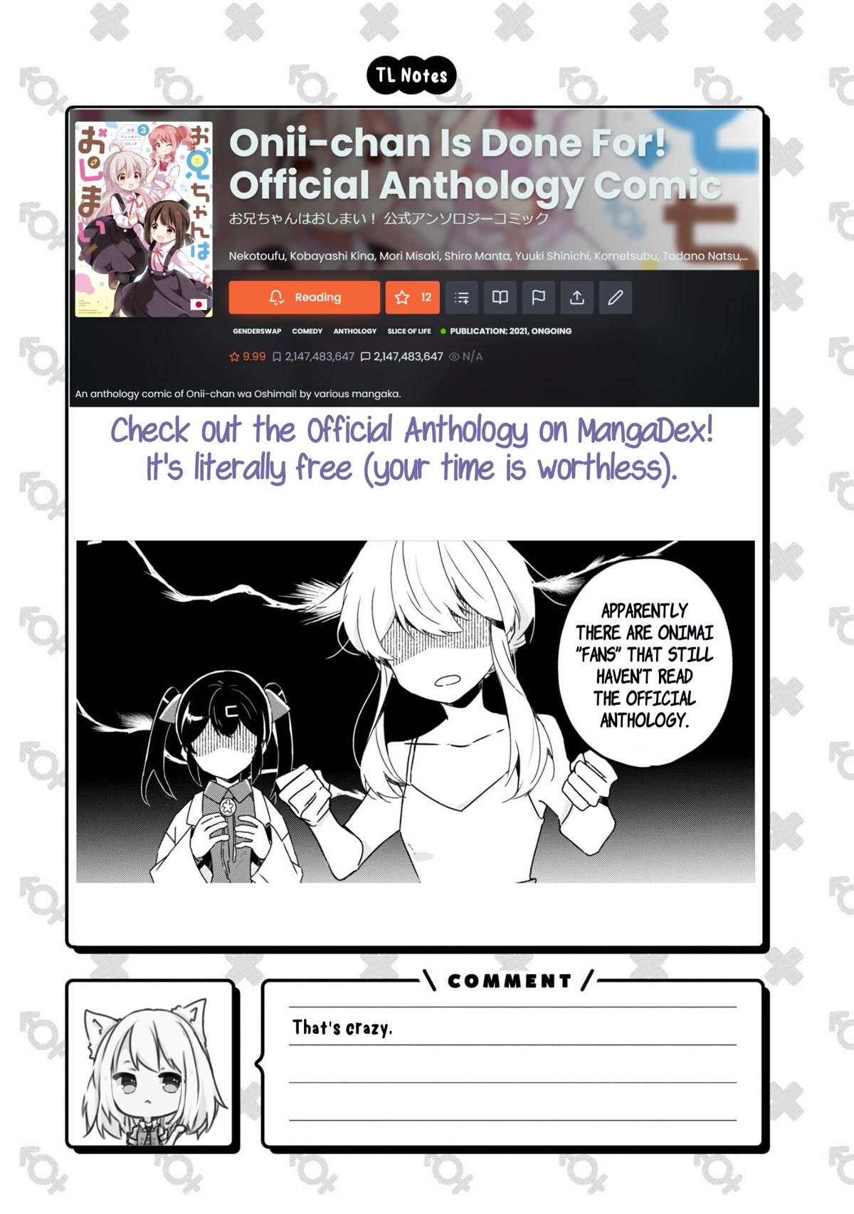 Onii-chan is done for Chapter 69.6 page 7 - 