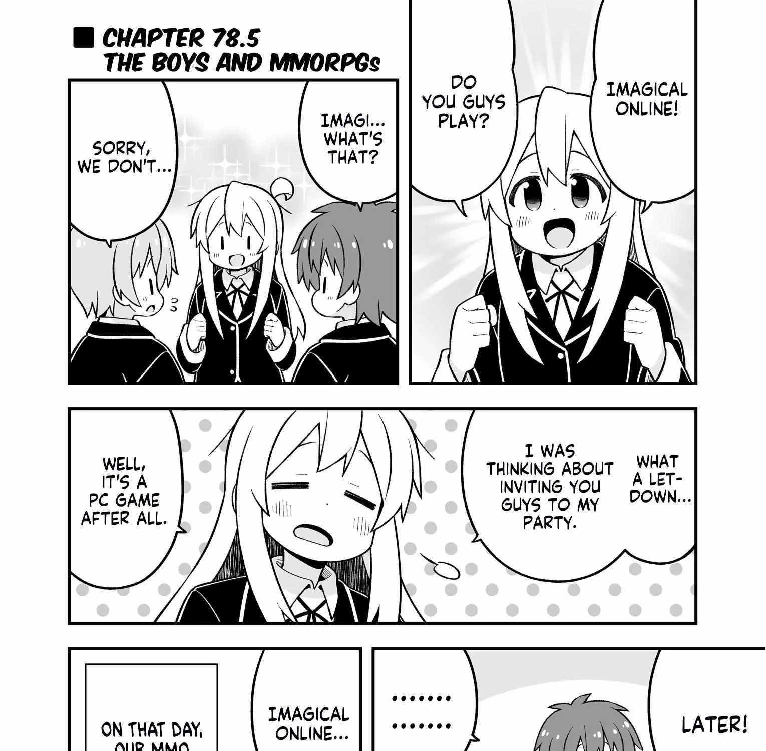 Onii-chan is done for Chapter 78.5 page 1 - 