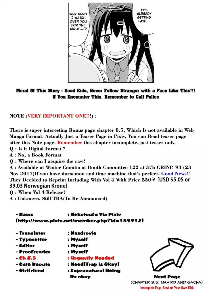 Onii-chan is done for Chapter 8 page 14 - 