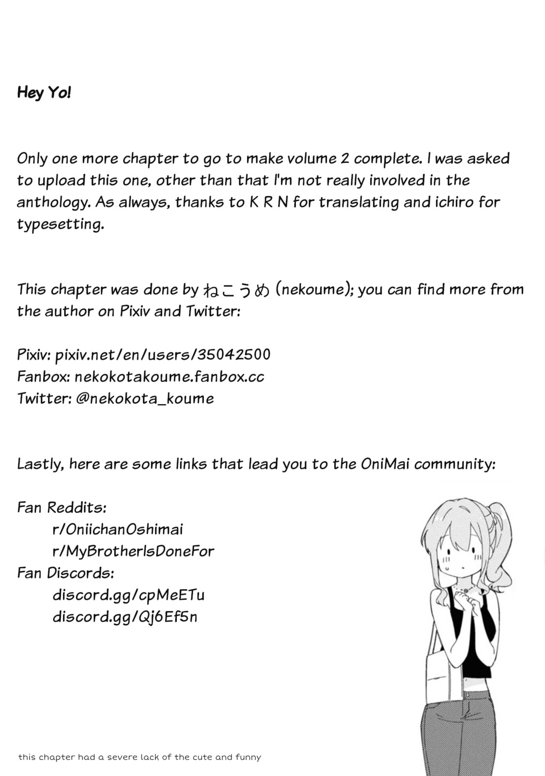 Onii-chan wa Oshimai! Koushiki Anthology Comic (Fan Colored) (Colored) Chapter 31 page 6 - 