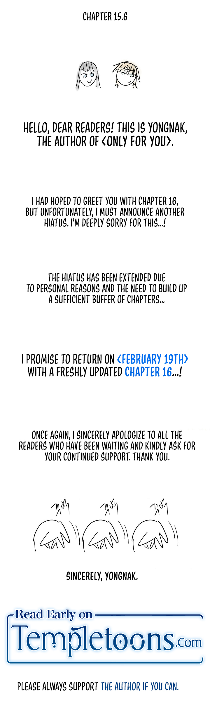 Only For You Chapter 15.6 page 1 - 
