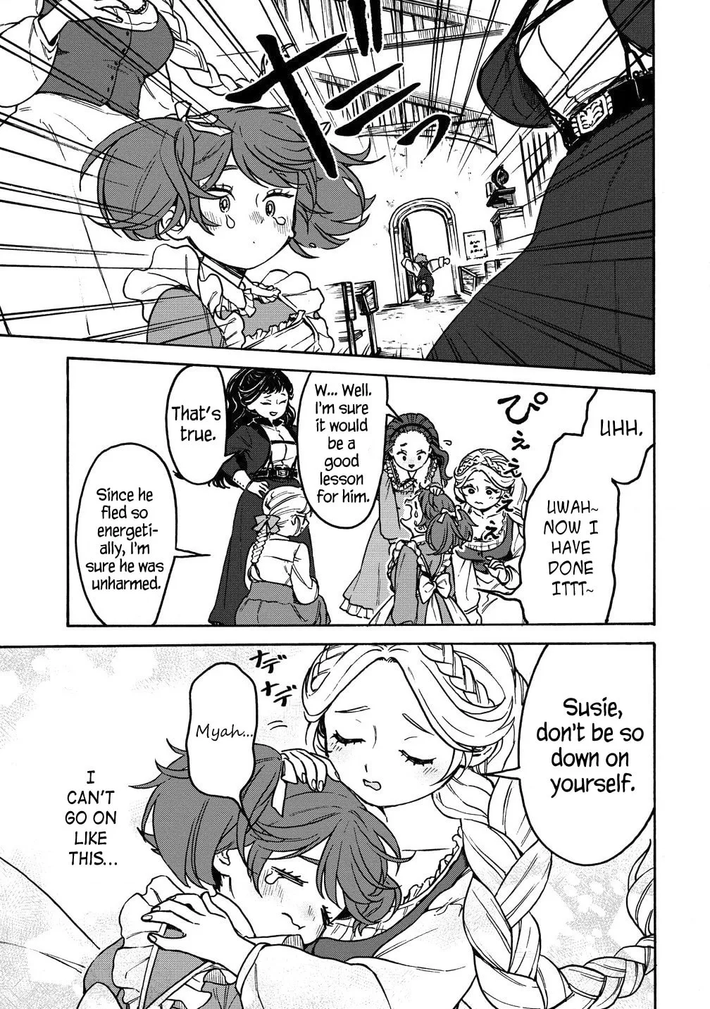 Onna Chara de Isekai Teni shite Cheat Ppoi kedo Zako Chara no de Medatazu Heiwa na Shomin wo Mezahimasu! Chapter 6.2 page 13 - 