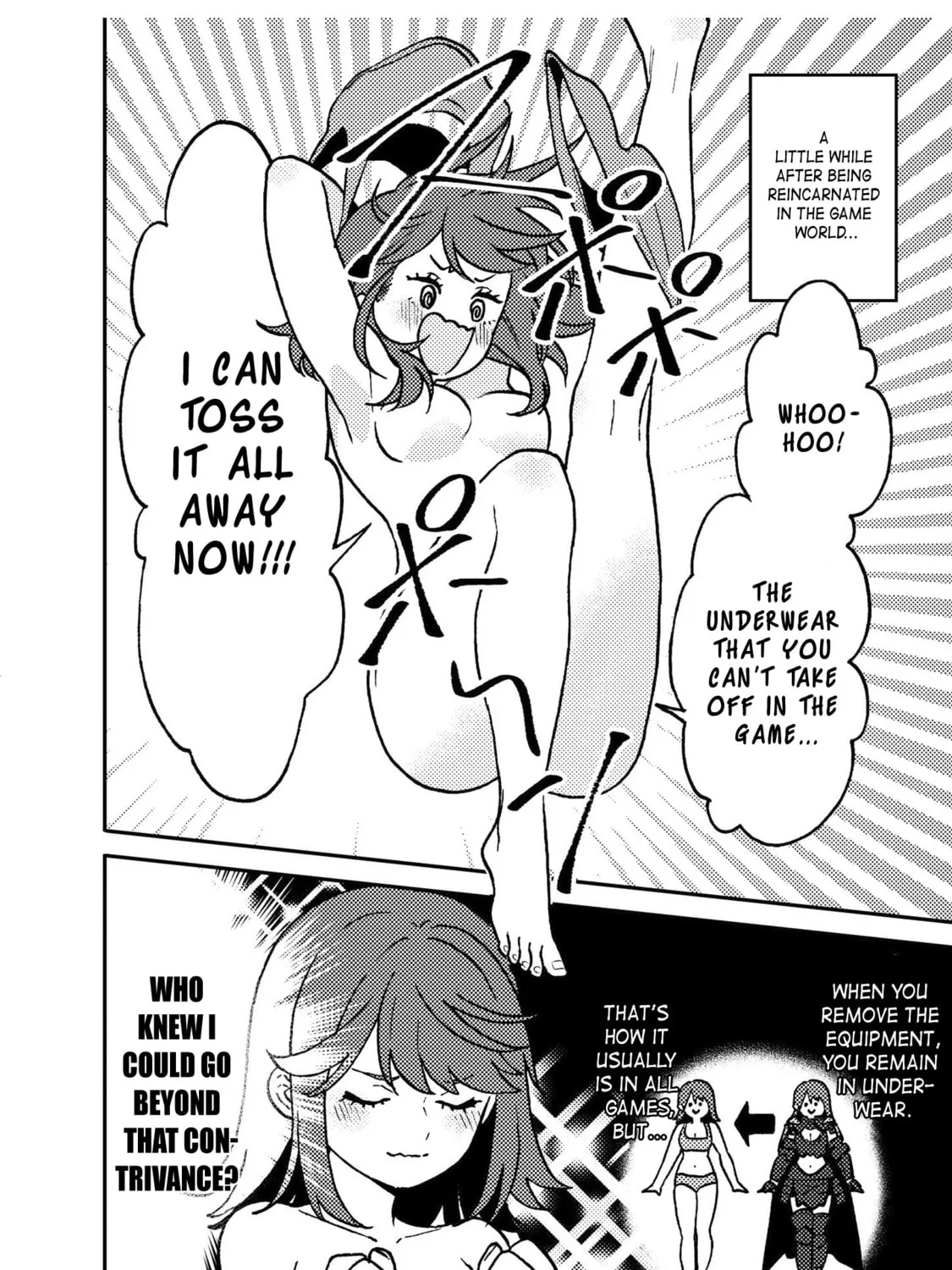 Onna Chara de Isekai Teni shite Cheat Ppoi kedo Zako Chara no de Medatazu Heiwa na Shomin wo Mezahimasu! Chapter 9.5 page 3 - 