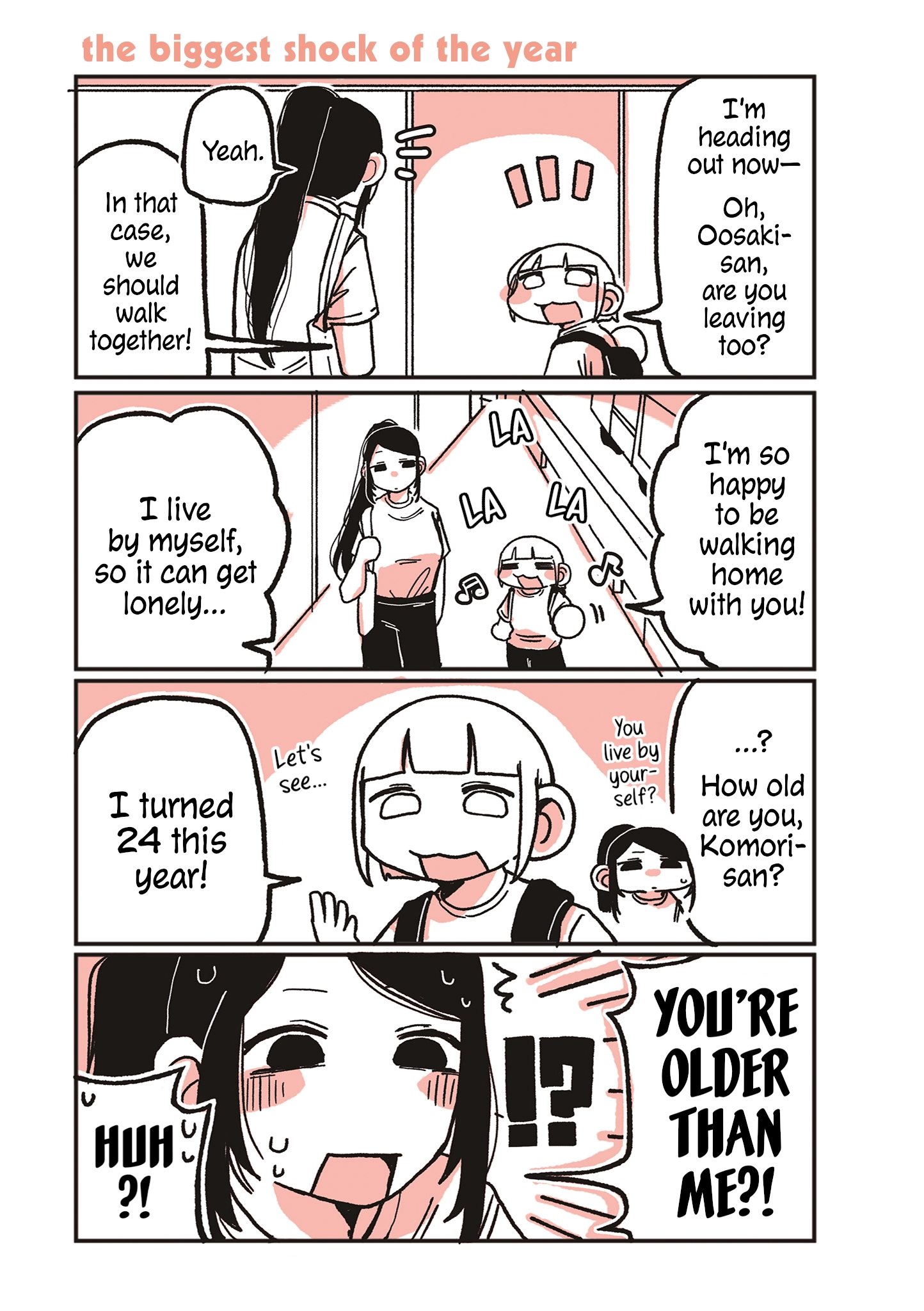 Oosaki-san & Komori-san Chapter 14 page 1 - 