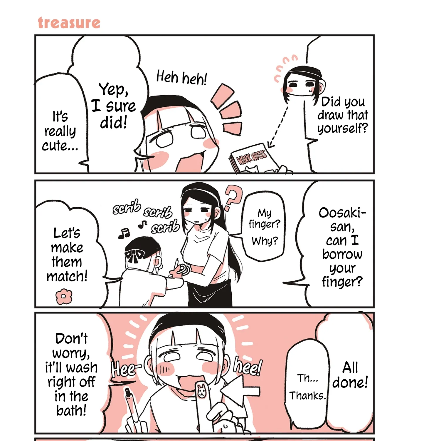 Oosaki-san & Komori-san Chapter 6 page 1 - 
