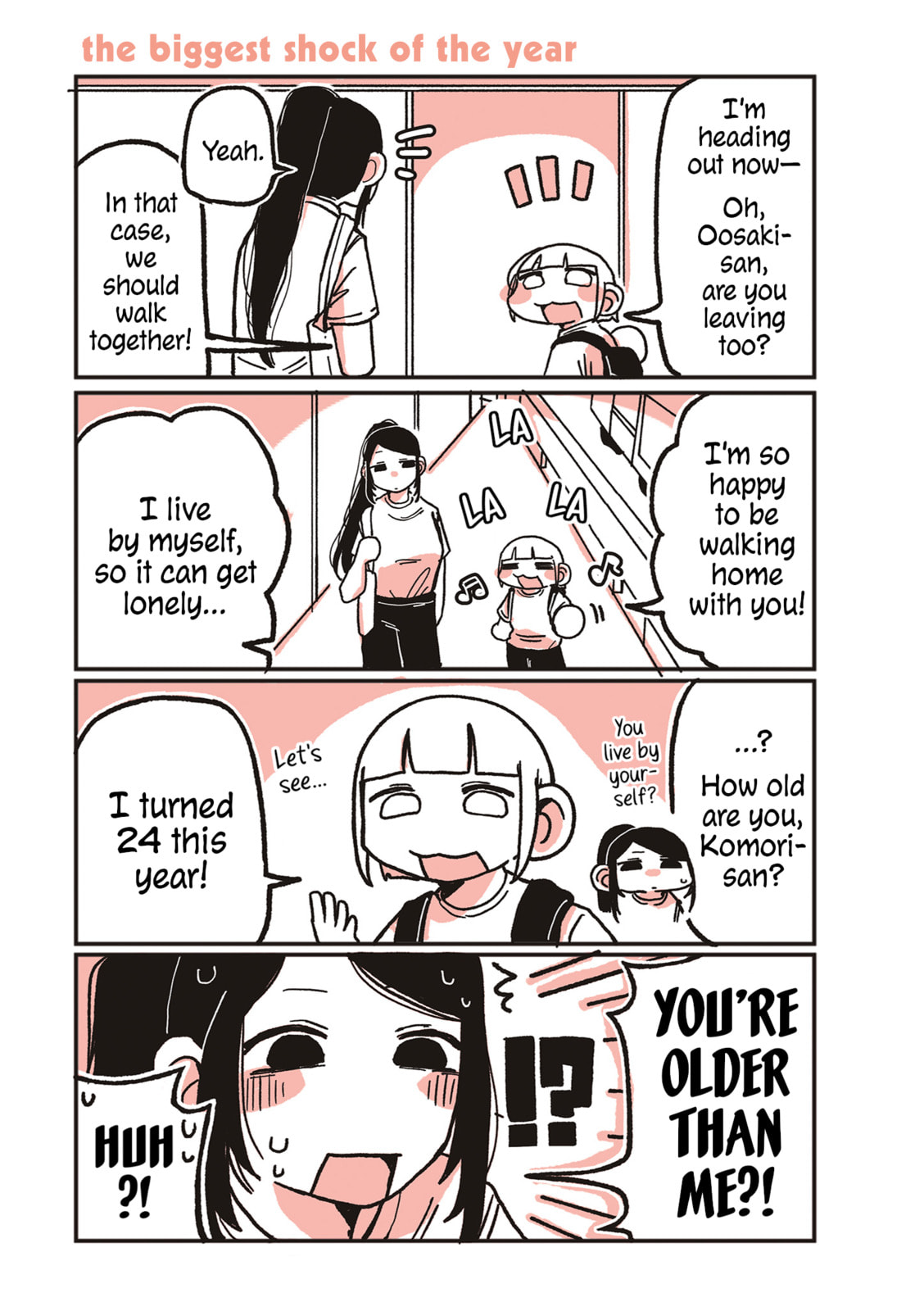 Oosaki-san to Komori-san Chapter 14 page 1 - 
