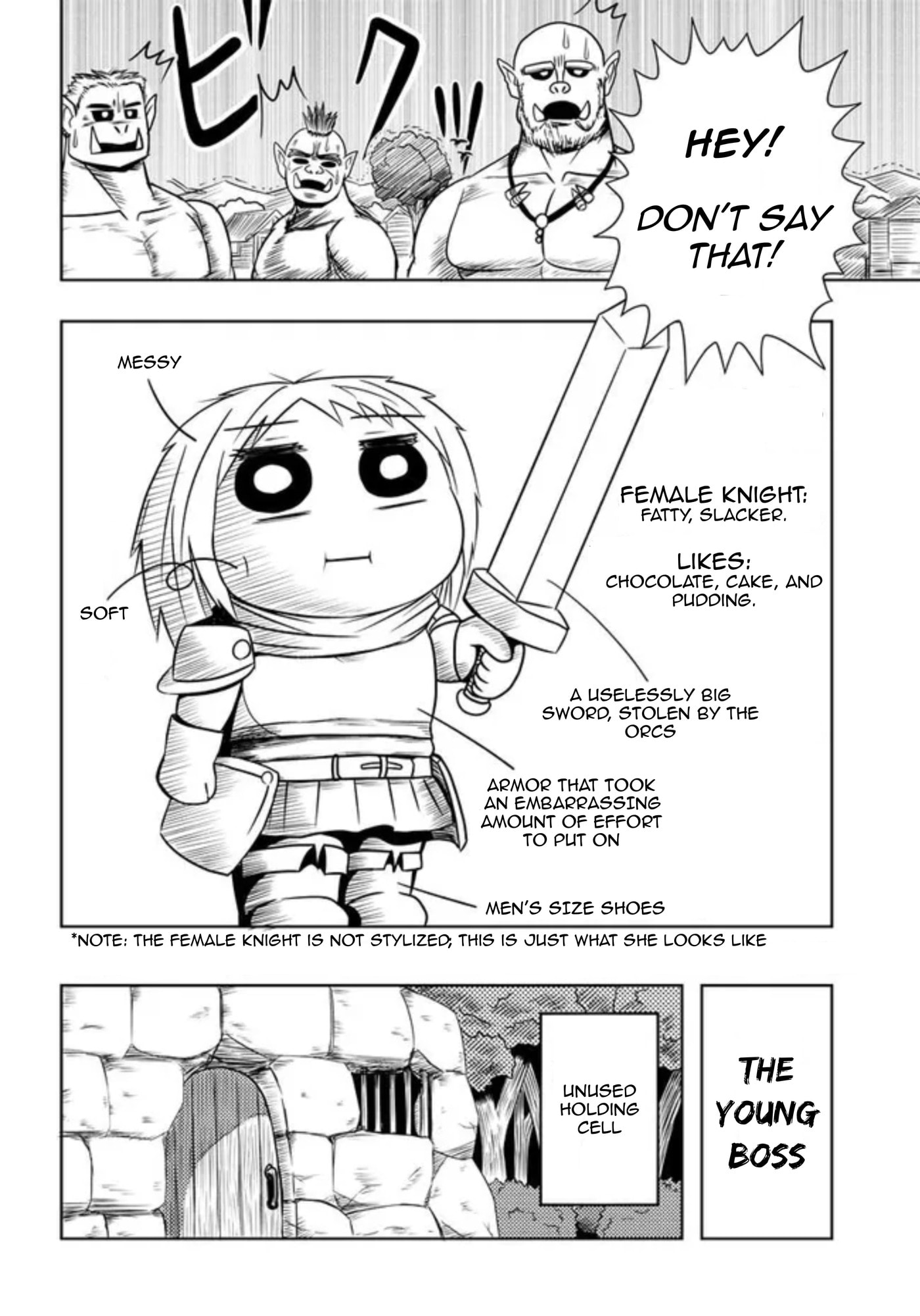 Orc ga Onna Kishi wo Ikusei shite mita Chapter 1 page 3 - 