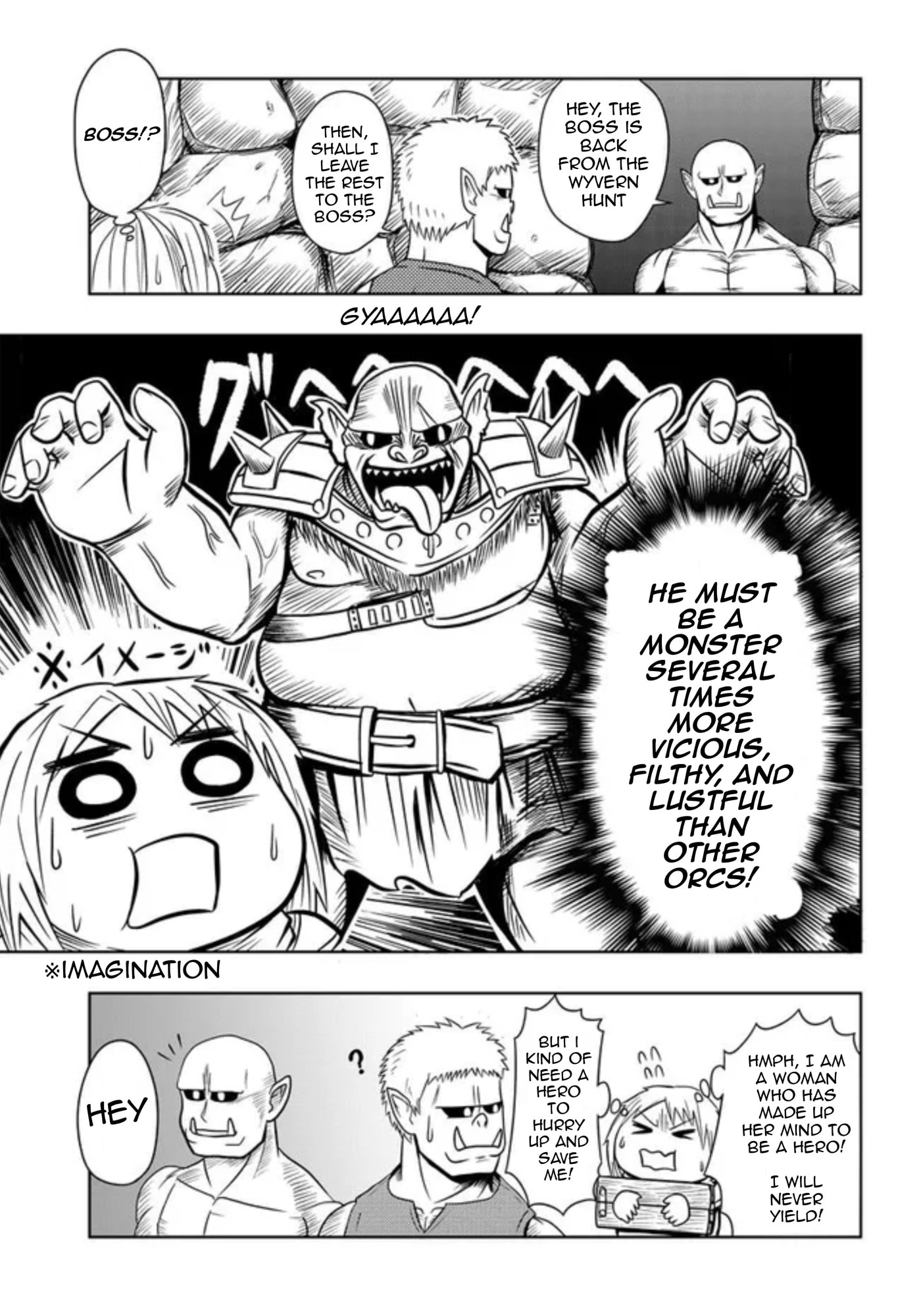 Orc ga Onna Kishi wo Ikusei shite mita Chapter 1 page 4 - 