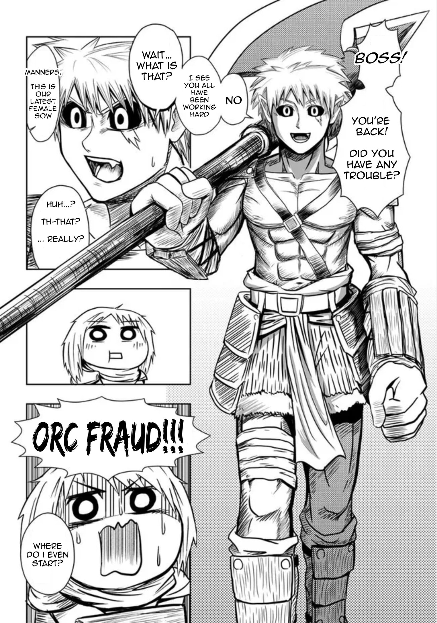Orc ga Onna Kishi wo Ikusei shite mita Chapter 1 page 5 - 
