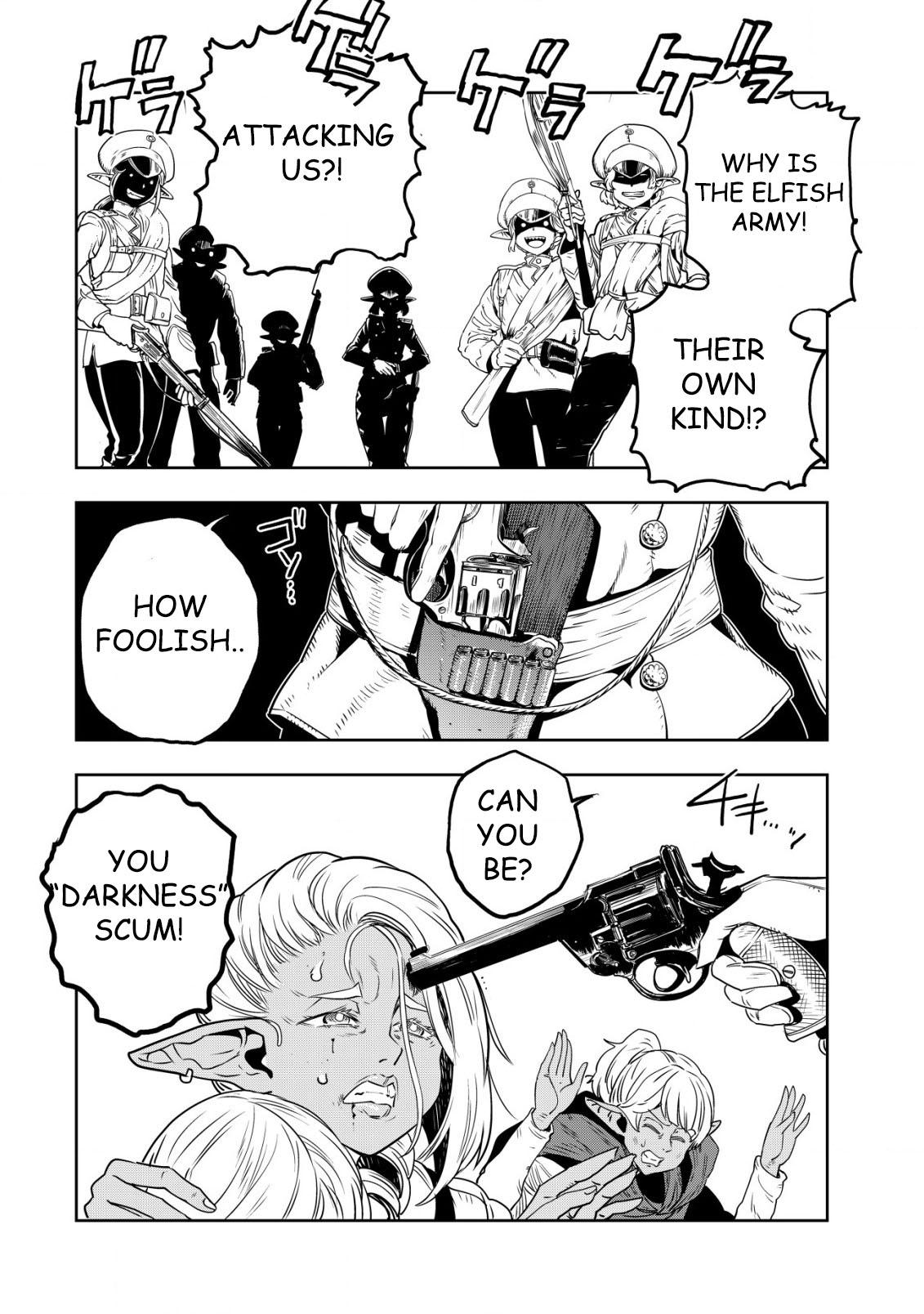 Orcsen Oukokushi ~Yaban na Orc no Kuni wa, Ikanishite Heiwa na Elf no Kuni wo Yakiharau ni Itatta ka~ Chapter 1 page 14 - 