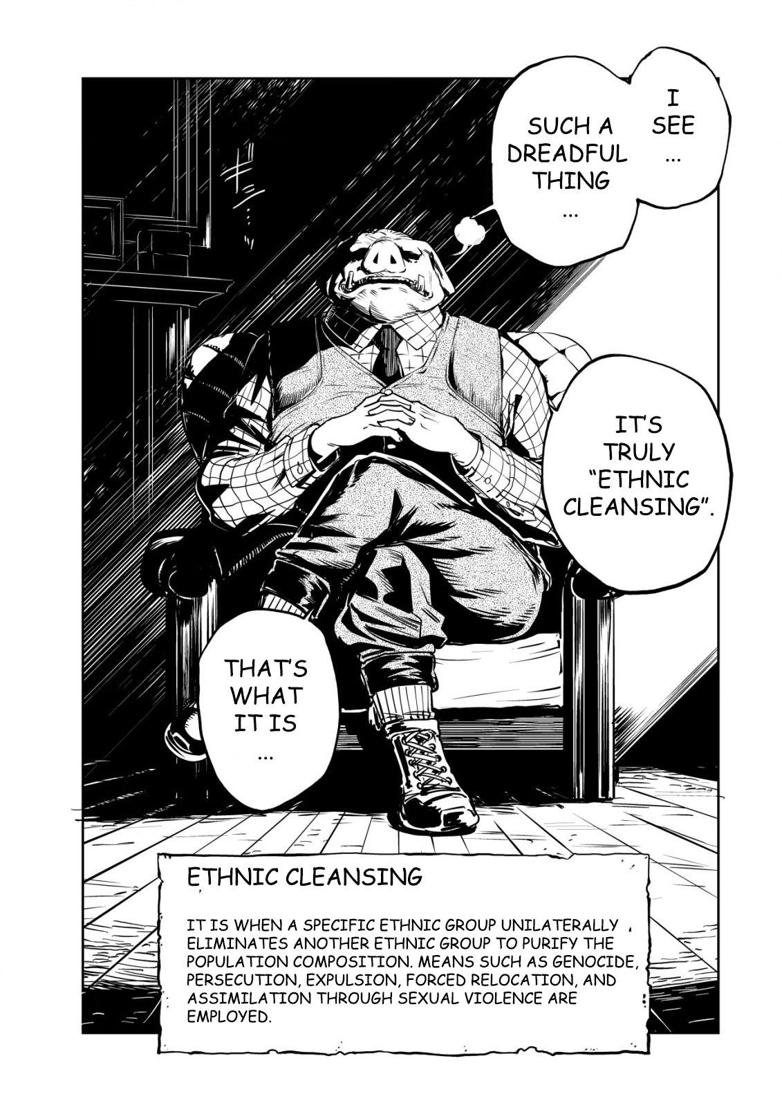 Orcsen Oukokushi ~Yaban na Orc no Kuni wa, Ikanishite Heiwa na Elf no Kuni wo Yakiharau ni Itatta ka~ Chapter 1 page 35 - 
