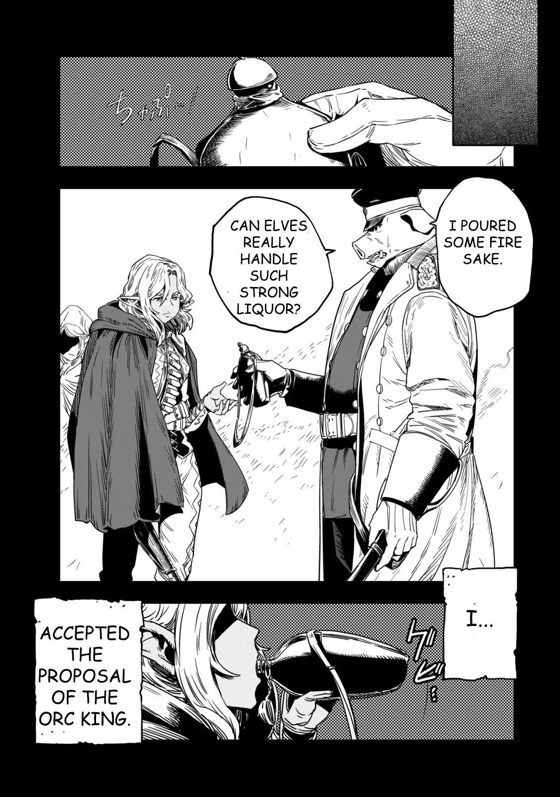Orcsen Oukokushi ~Yaban na Orc no Kuni wa, Ikanishite Heiwa na Elf no Kuni wo Yakiharau ni Itatta ka~ Chapter 1 page 45 - 