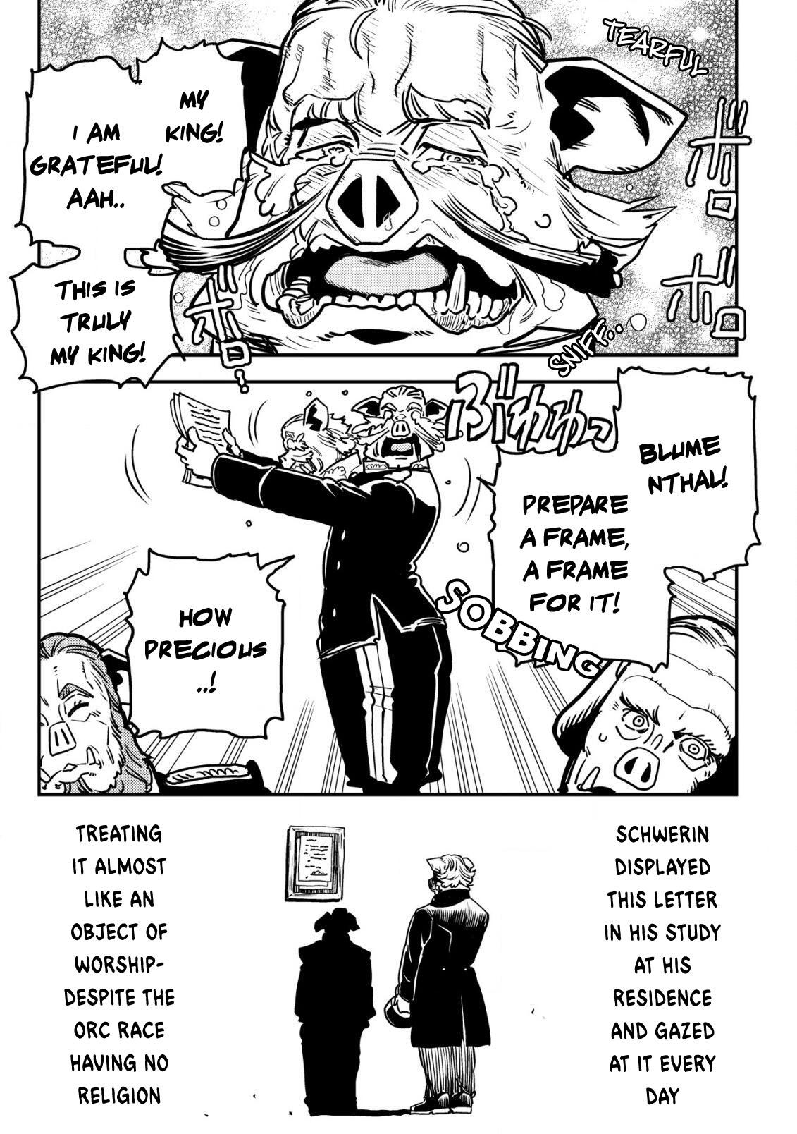 Orcsen Oukokushi ~Yaban na Orc no Kuni wa, Ikanishite Heiwa na Elf no Kuni wo Yakiharau ni Itatta ka~ Chapter 10 page 18 - 
