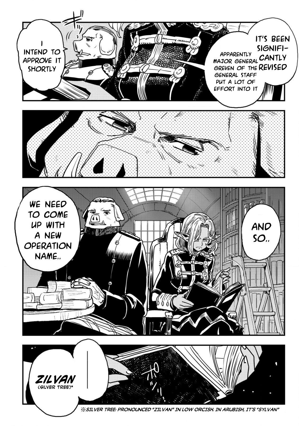 Orcsen Oukokushi ~Yaban na Orc no Kuni wa, Ikanishite Heiwa na Elf no Kuni wo Yakiharau ni Itatta ka~ Chapter 10 page 3 - 