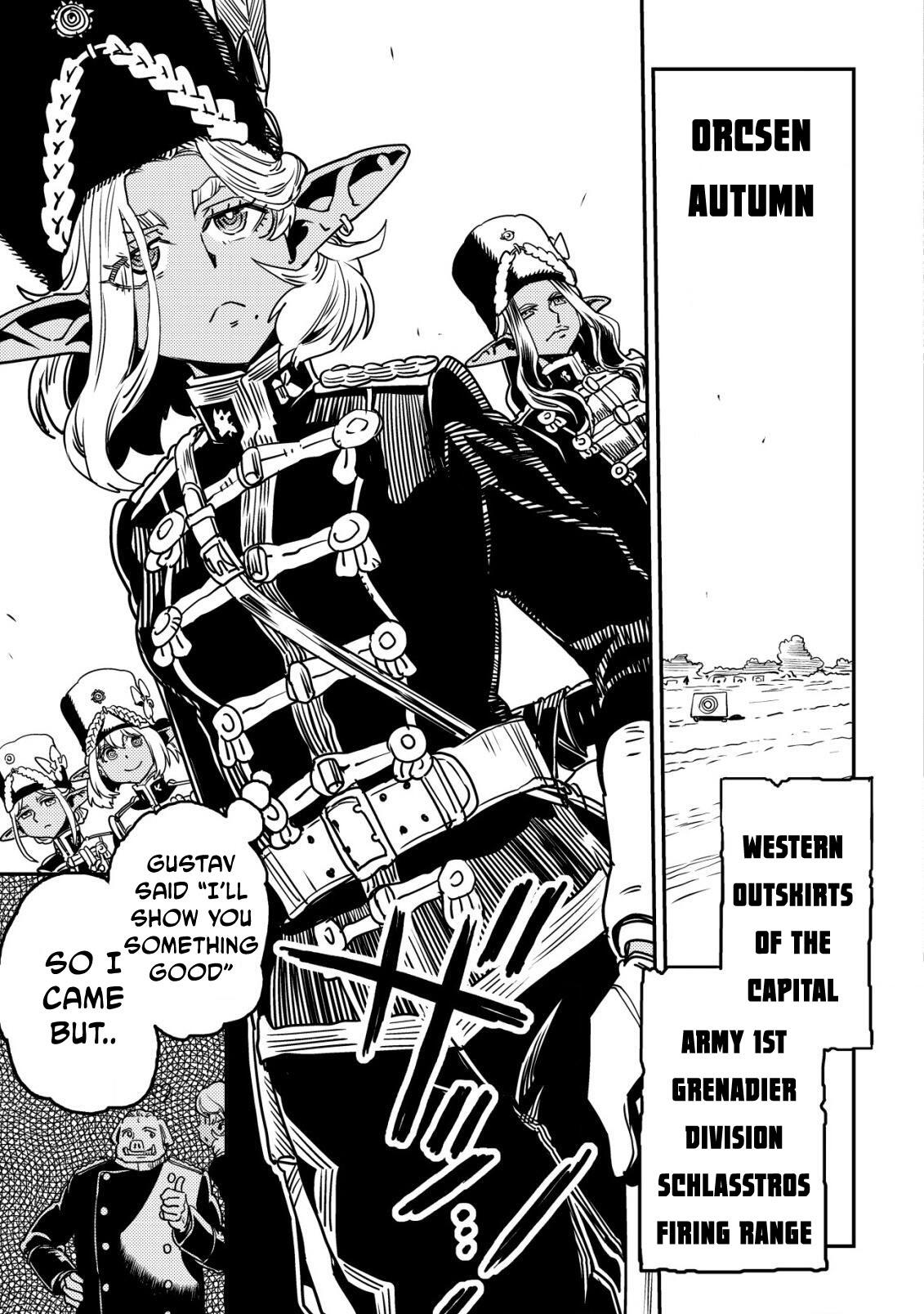 Orcsen Oukokushi ~Yaban na Orc no Kuni wa, Ikanishite Heiwa na Elf no Kuni wo Yakiharau ni Itatta ka~ Chapter 10 page 46 - 