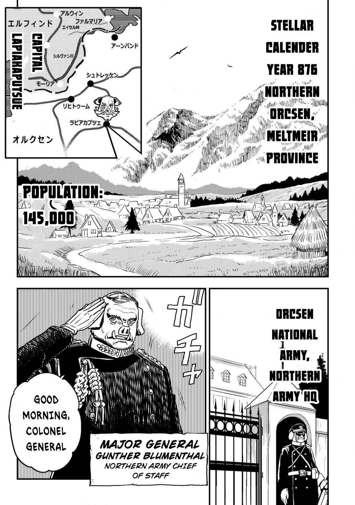 Orcsen Oukokushi ~Yaban na Orc no Kuni wa, Ikanishite Heiwa na Elf no Kuni wo Yakiharau ni Itatta ka~ Chapter 10 page 6 - 