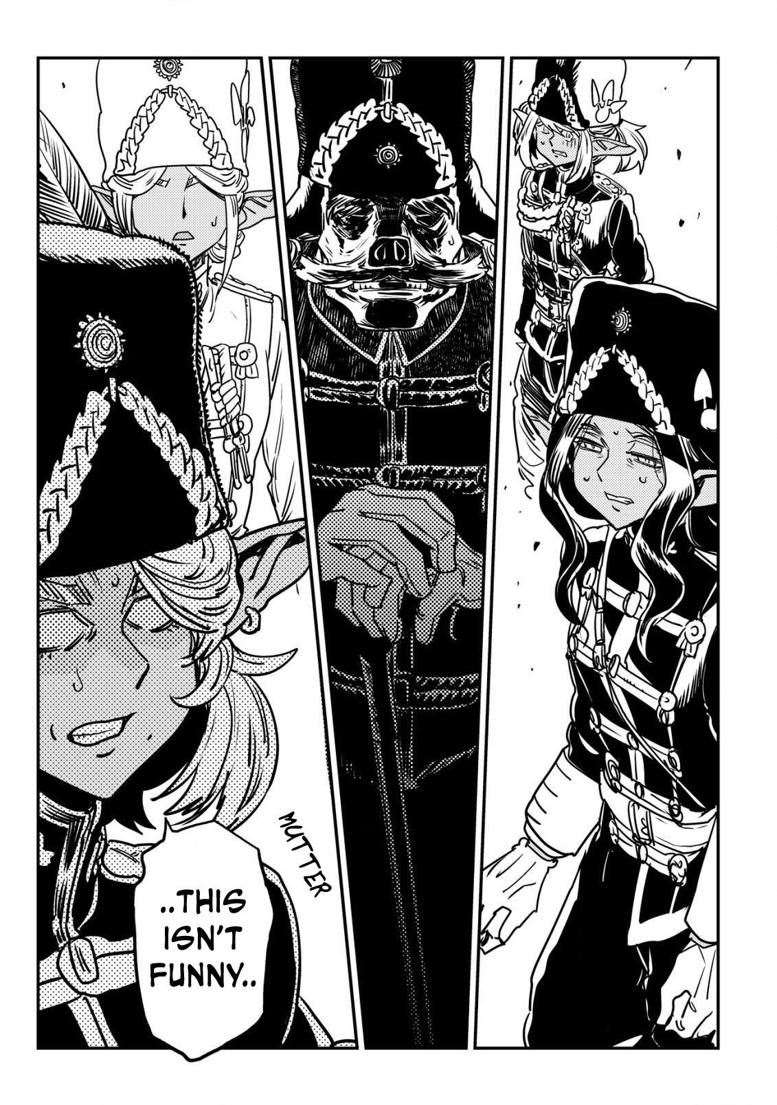 Orcsen Oukokushi ~Yaban na Orc no Kuni wa, Ikanishite Heiwa na Elf no Kuni wo Yakiharau ni Itatta ka~ Chapter 10 page 54 - 