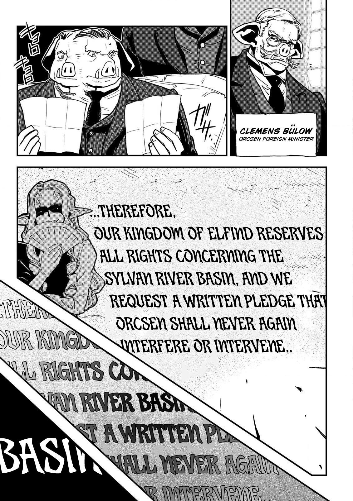 Orcsen Oukokushi ~Yaban na Orc no Kuni wa, Ikanishite Heiwa na Elf no Kuni wo Yakiharau ni Itatta ka~ Chapter 11 page 48 - 