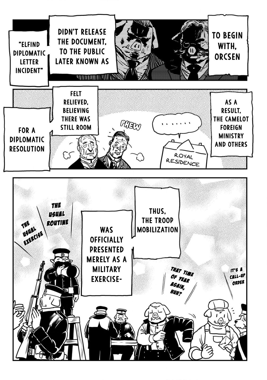 Orcsen Oukokushi ~Yaban na Orc no Kuni wa, Ikanishite Heiwa na Elf no Kuni wo Yakiharau ni Itatta ka~ Chapter 12 page 4 - 