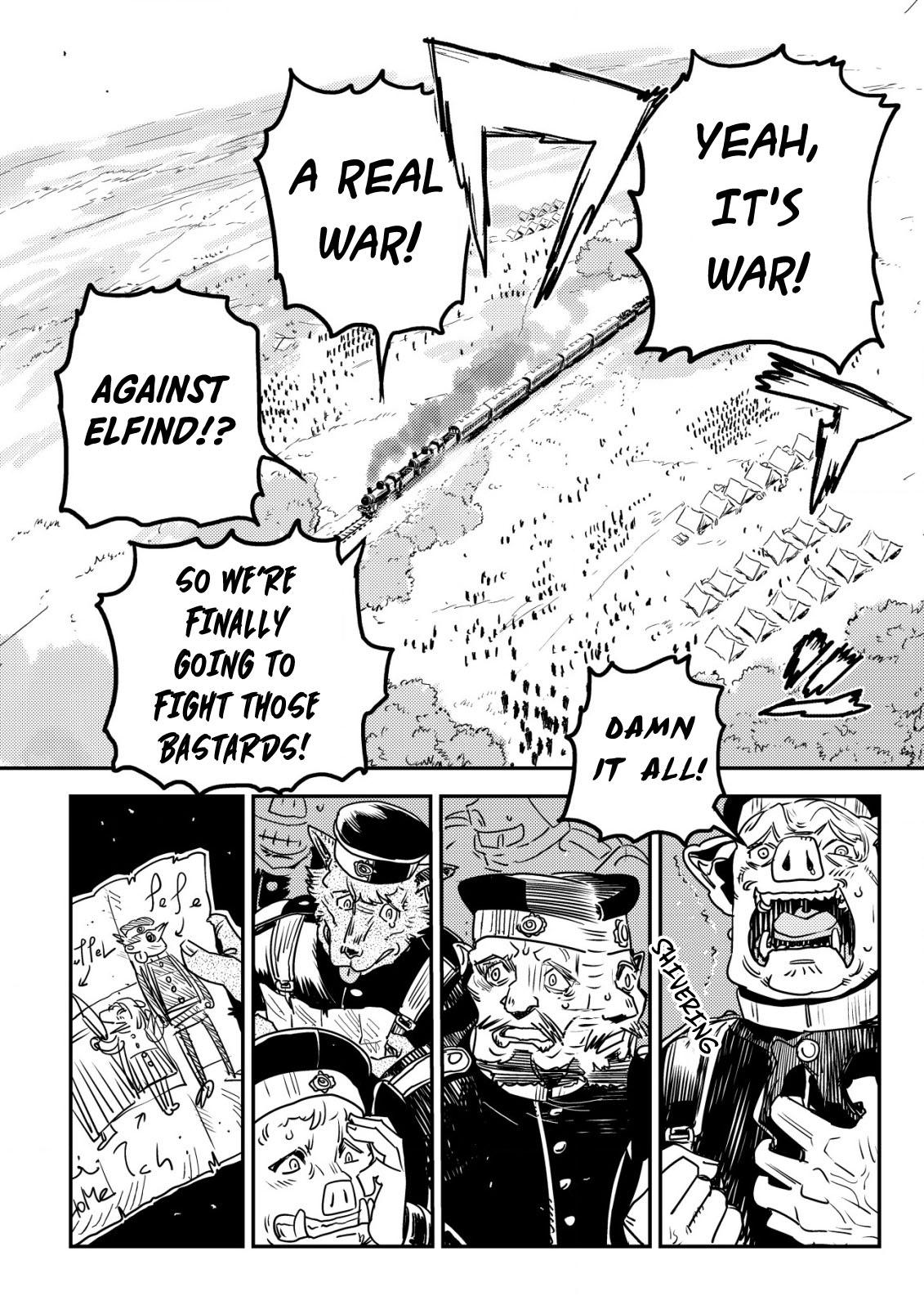 Orcsen Oukokushi ~Yaban na Orc no Kuni wa, Ikanishite Heiwa na Elf no Kuni wo Yakiharau ni Itatta ka~ Chapter 12 page 33 - 