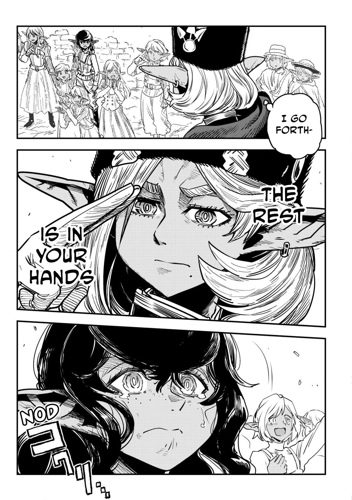 Orcsen Oukokushi ~Yaban na Orc no Kuni wa, Ikanishite Heiwa na Elf no Kuni wo Yakiharau ni Itatta ka~ Chapter 12 page 48 - 