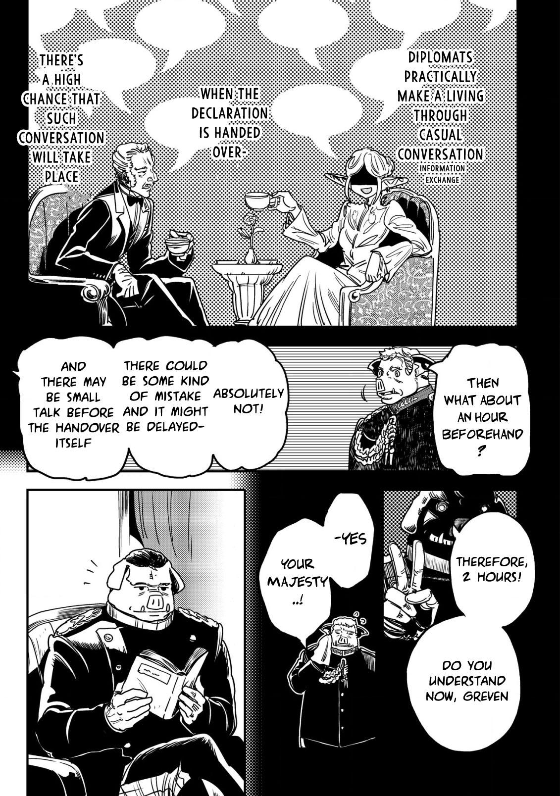Orcsen Oukokushi ~Yaban na Orc no Kuni wa, Ikanishite Heiwa na Elf no Kuni wo Yakiharau ni Itatta ka~ Chapter 13 page 22 - 