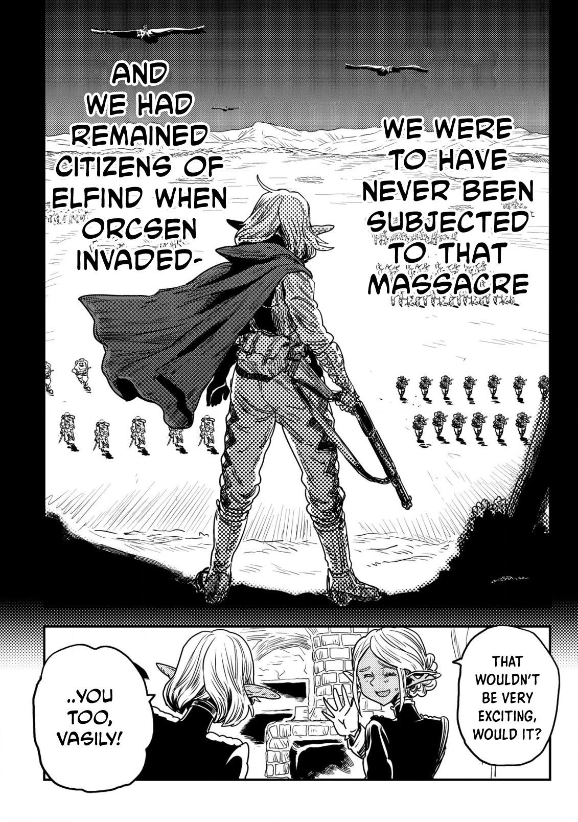 Orcsen Oukokushi ~Yaban na Orc no Kuni wa, Ikanishite Heiwa na Elf no Kuni wo Yakiharau ni Itatta ka~ Chapter 13 page 47 - 