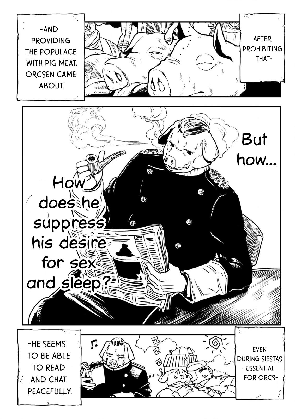 Orcsen Oukokushi ~Yaban na Orc no Kuni wa, Ikanishite Heiwa na Elf no Kuni wo Yakiharau ni Itatta ka~ Chapter 2 page 54 - 