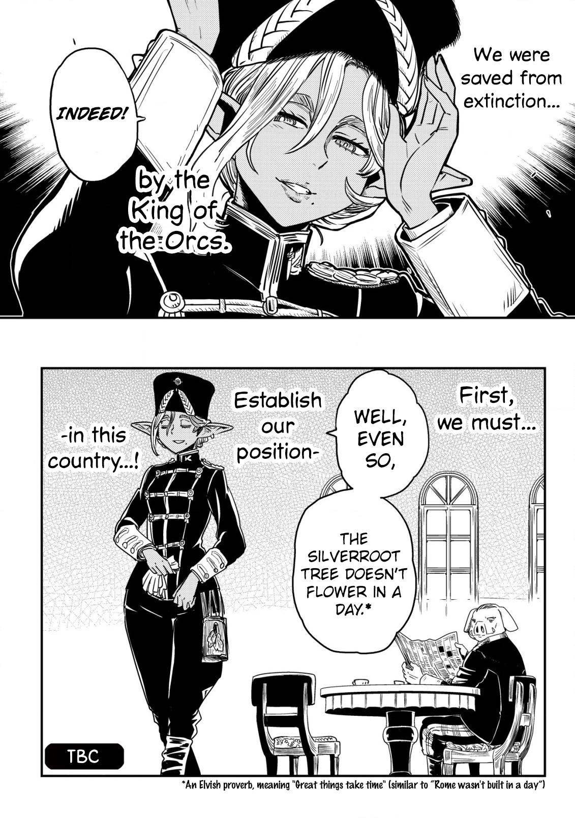 Orcsen Oukokushi ~Yaban na Orc no Kuni wa, Ikanishite Heiwa na Elf no Kuni wo Yakiharau ni Itatta ka~ Chapter 2 page 56 - 
