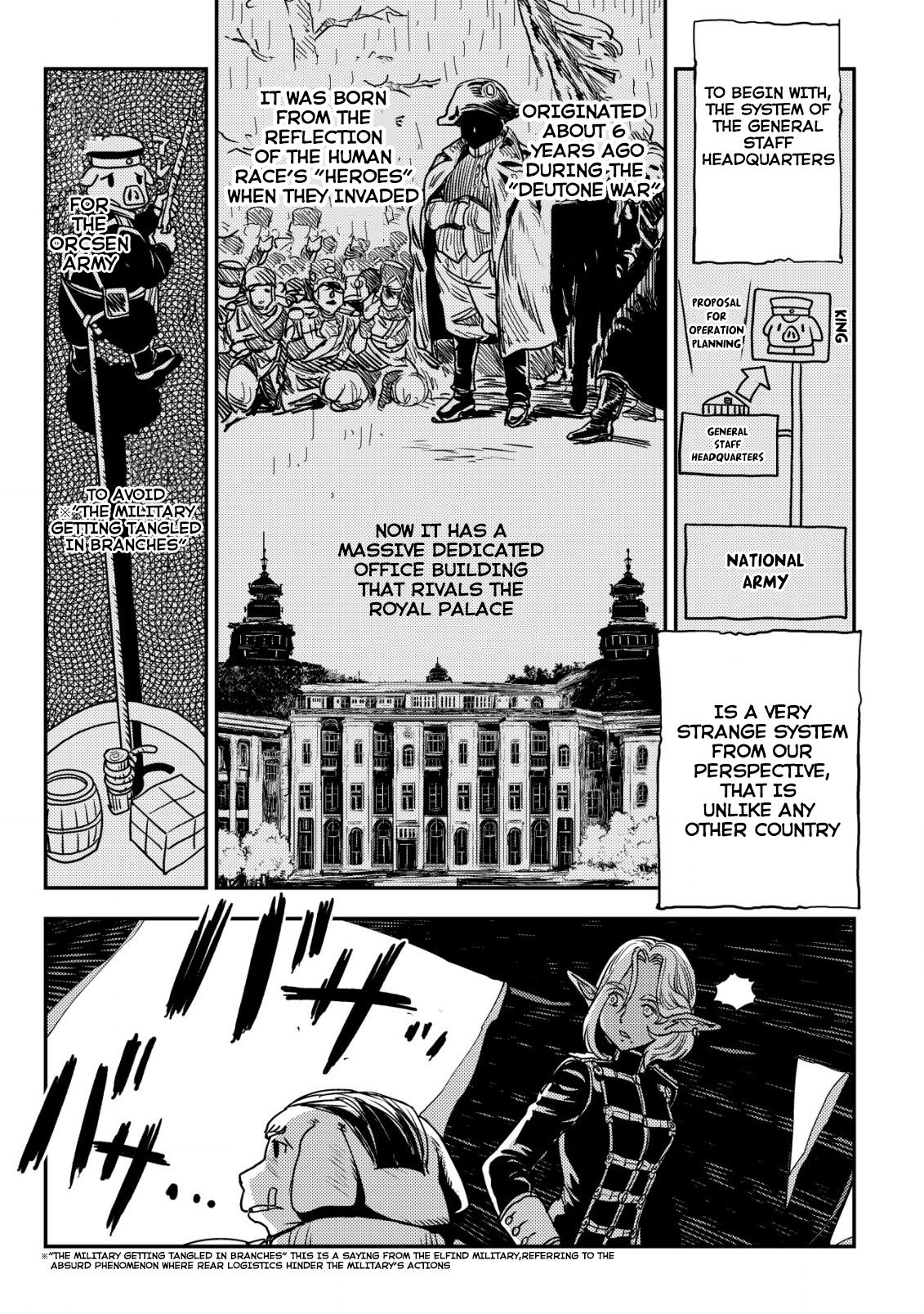 Orcsen Oukokushi ~Yaban na Orc no Kuni wa, Ikanishite Heiwa na Elf no Kuni wo Yakiharau ni Itatta ka~ Chapter 3 page 18 - 