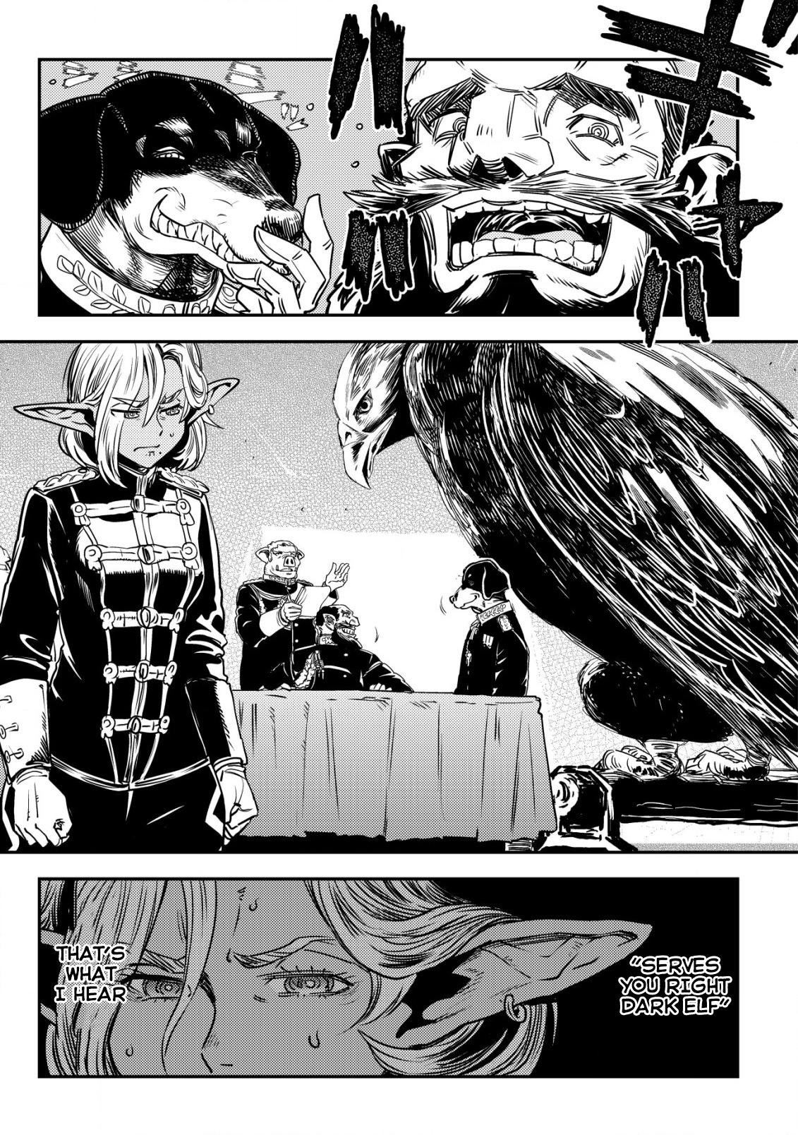 Orcsen Oukokushi ~Yaban na Orc no Kuni wa, Ikanishite Heiwa na Elf no Kuni wo Yakiharau ni Itatta ka~ Chapter 3 page 22 - 