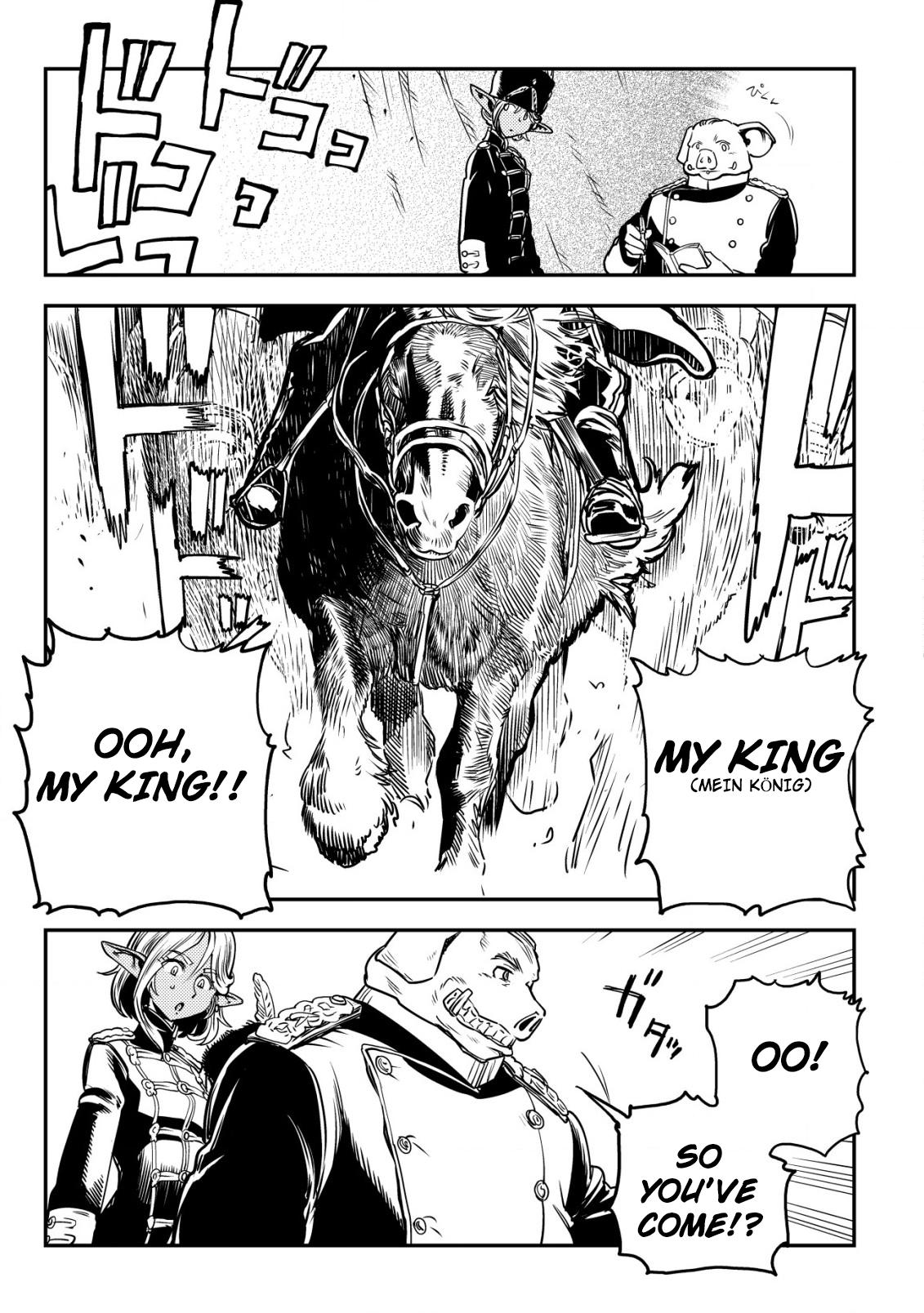 Orcsen Oukokushi ~Yaban na Orc no Kuni wa, Ikanishite Heiwa na Elf no Kuni wo Yakiharau ni Itatta ka~ Chapter 3 page 28 - 