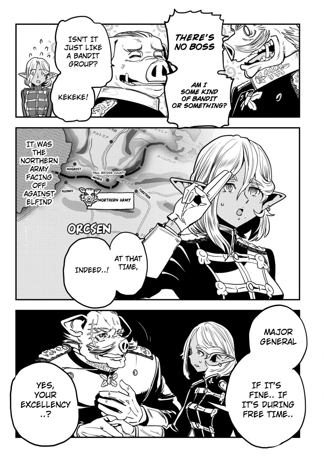 Orcsen Oukokushi ~Yaban na Orc no Kuni wa, Ikanishite Heiwa na Elf no Kuni wo Yakiharau ni Itatta ka~ Chapter 3 page 32 - 