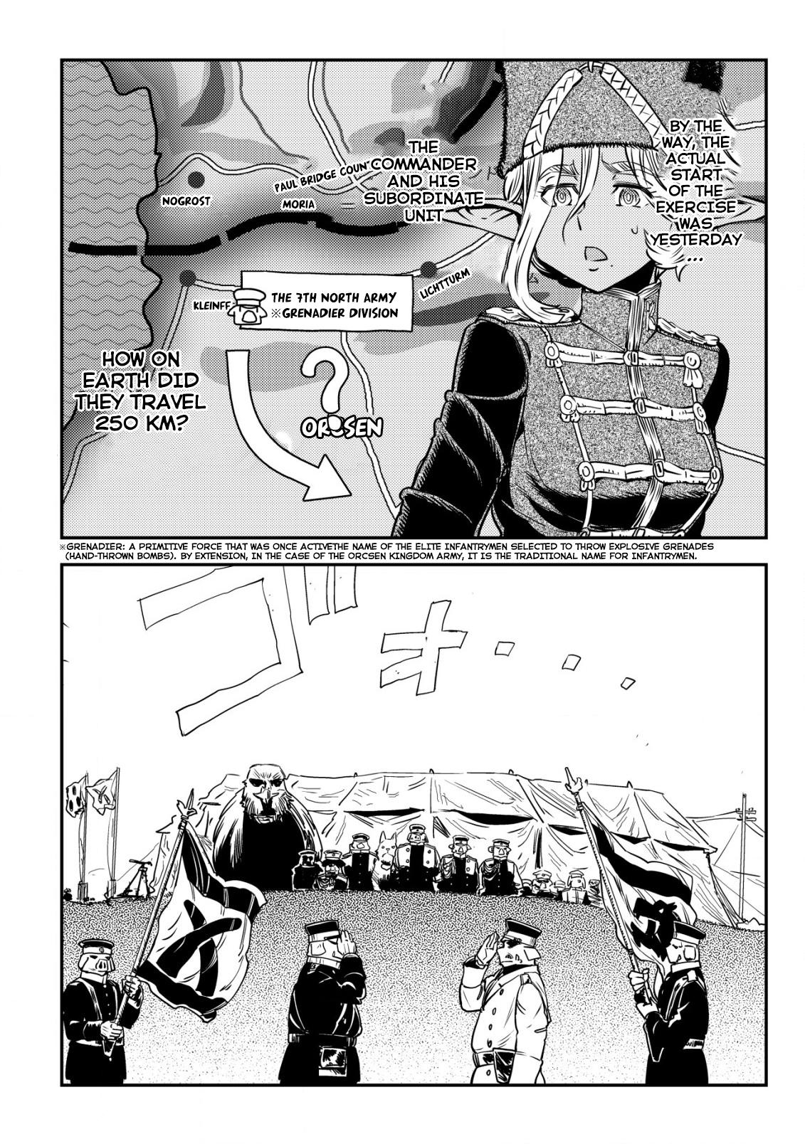 Orcsen Oukokushi ~Yaban na Orc no Kuni wa, Ikanishite Heiwa na Elf no Kuni wo Yakiharau ni Itatta ka~ Chapter 3 page 35 - 