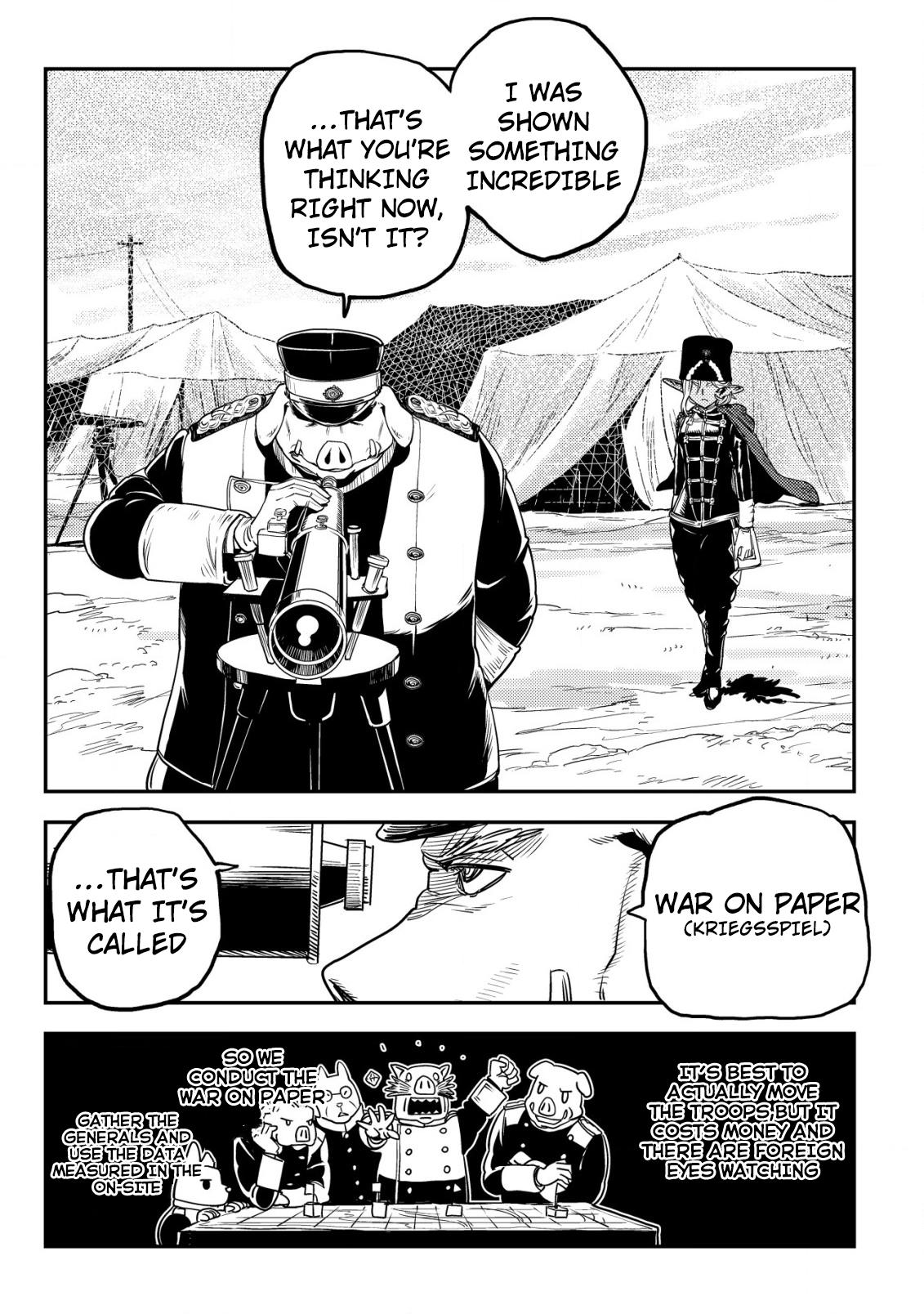 Orcsen Oukokushi ~Yaban na Orc no Kuni wa, Ikanishite Heiwa na Elf no Kuni wo Yakiharau ni Itatta ka~ Chapter 3 page 45 - 