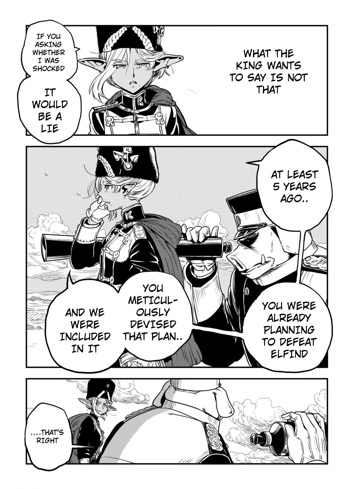 Orcsen Oukokushi ~Yaban na Orc no Kuni wa, Ikanishite Heiwa na Elf no Kuni wo Yakiharau ni Itatta ka~ Chapter 3 page 46 - 