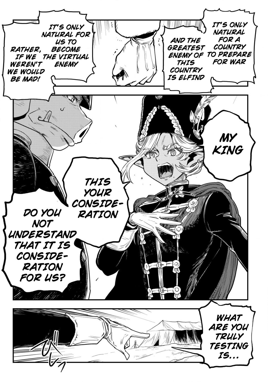 Orcsen Oukokushi ~Yaban na Orc no Kuni wa, Ikanishite Heiwa na Elf no Kuni wo Yakiharau ni Itatta ka~ Chapter 3 page 49 - 