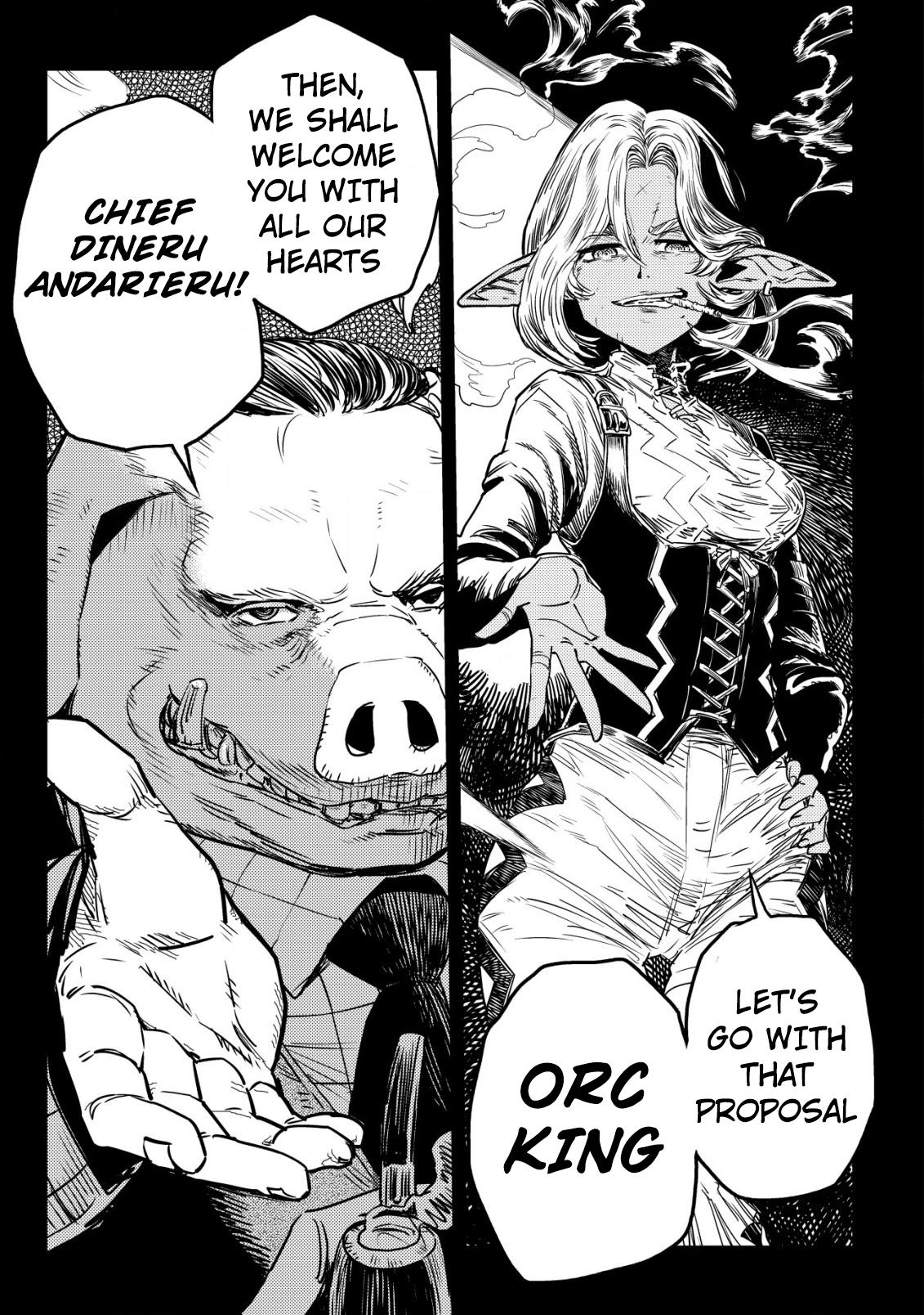 Orcsen Oukokushi ~Yaban na Orc no Kuni wa, Ikanishite Heiwa na Elf no Kuni wo Yakiharau ni Itatta ka~ Chapter 3 page 6 - 