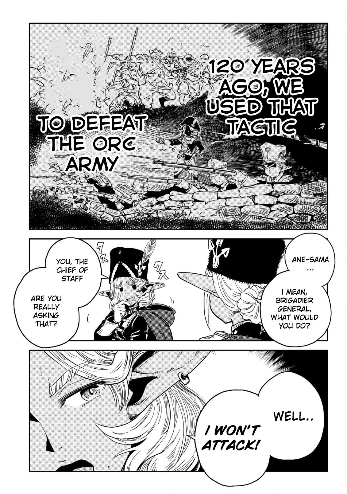 Orcsen Oukokushi ~Yaban na Orc no Kuni wa, Ikanishite Heiwa na Elf no Kuni wo Yakiharau ni Itatta ka~ Chapter 4 page 13 - 