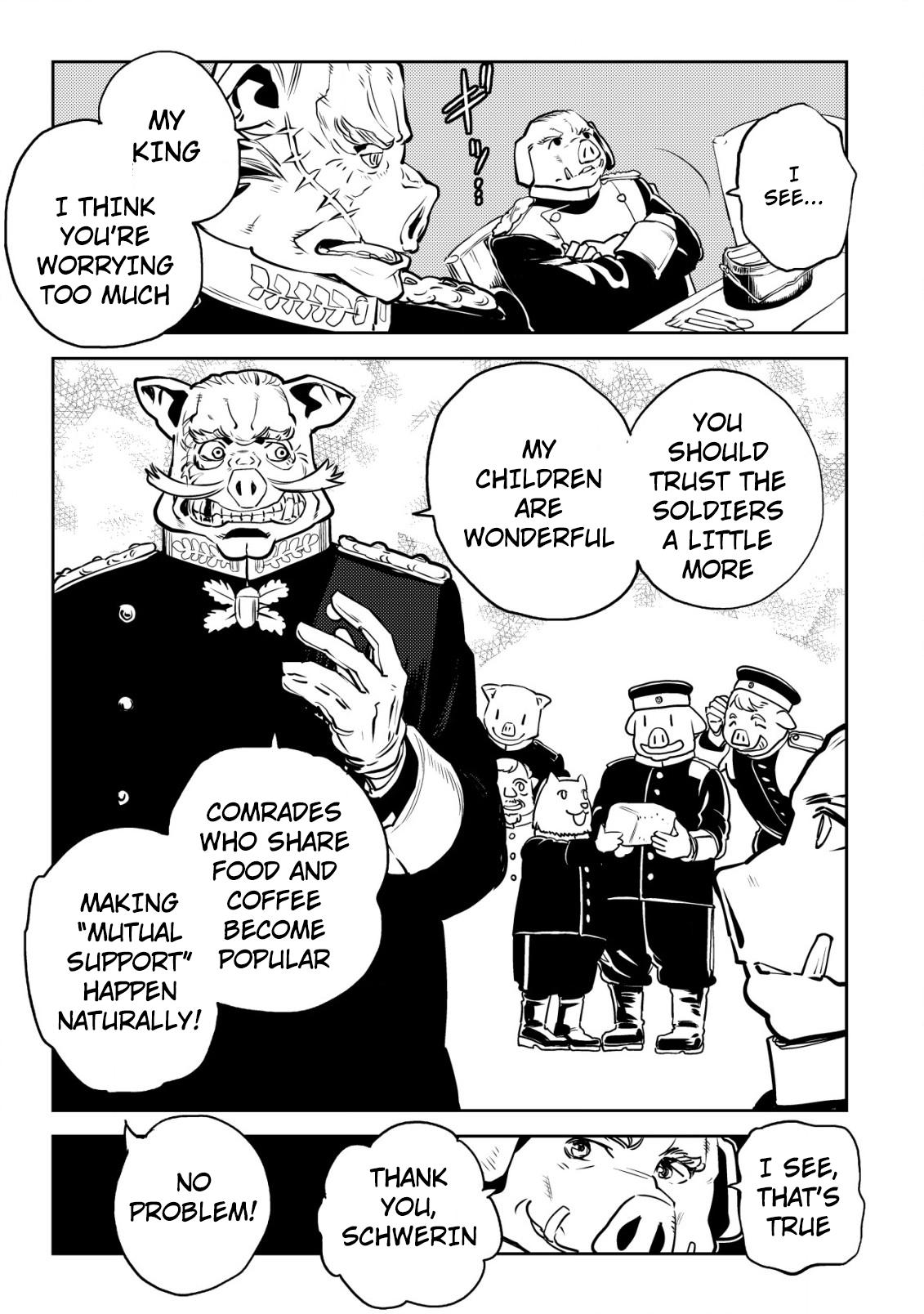 Orcsen Oukokushi ~Yaban na Orc no Kuni wa, Ikanishite Heiwa na Elf no Kuni wo Yakiharau ni Itatta ka~ Chapter 4 page 34 - 