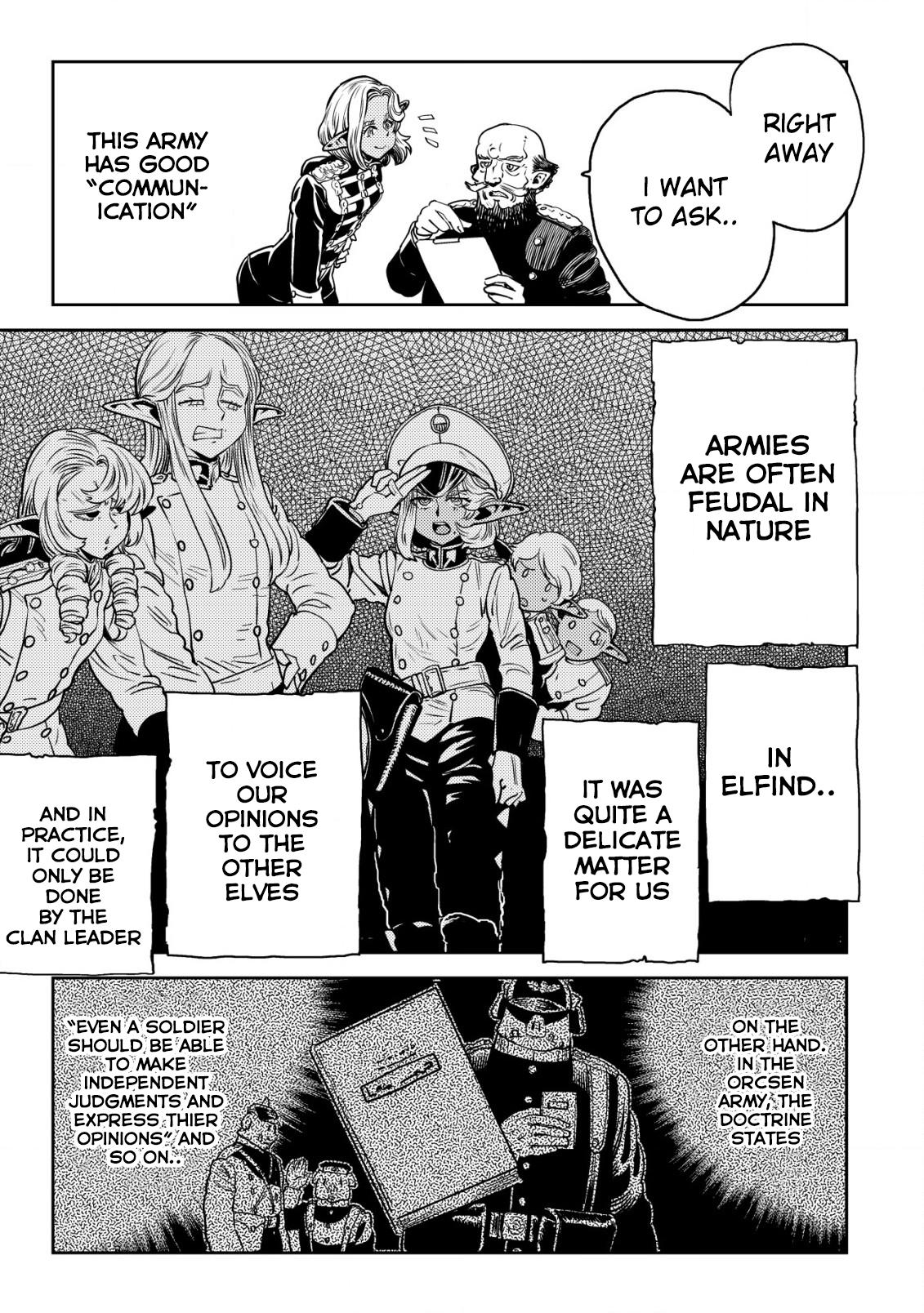 Orcsen Oukokushi ~Yaban na Orc no Kuni wa, Ikanishite Heiwa na Elf no Kuni wo Yakiharau ni Itatta ka~ Chapter 4 page 36 - 