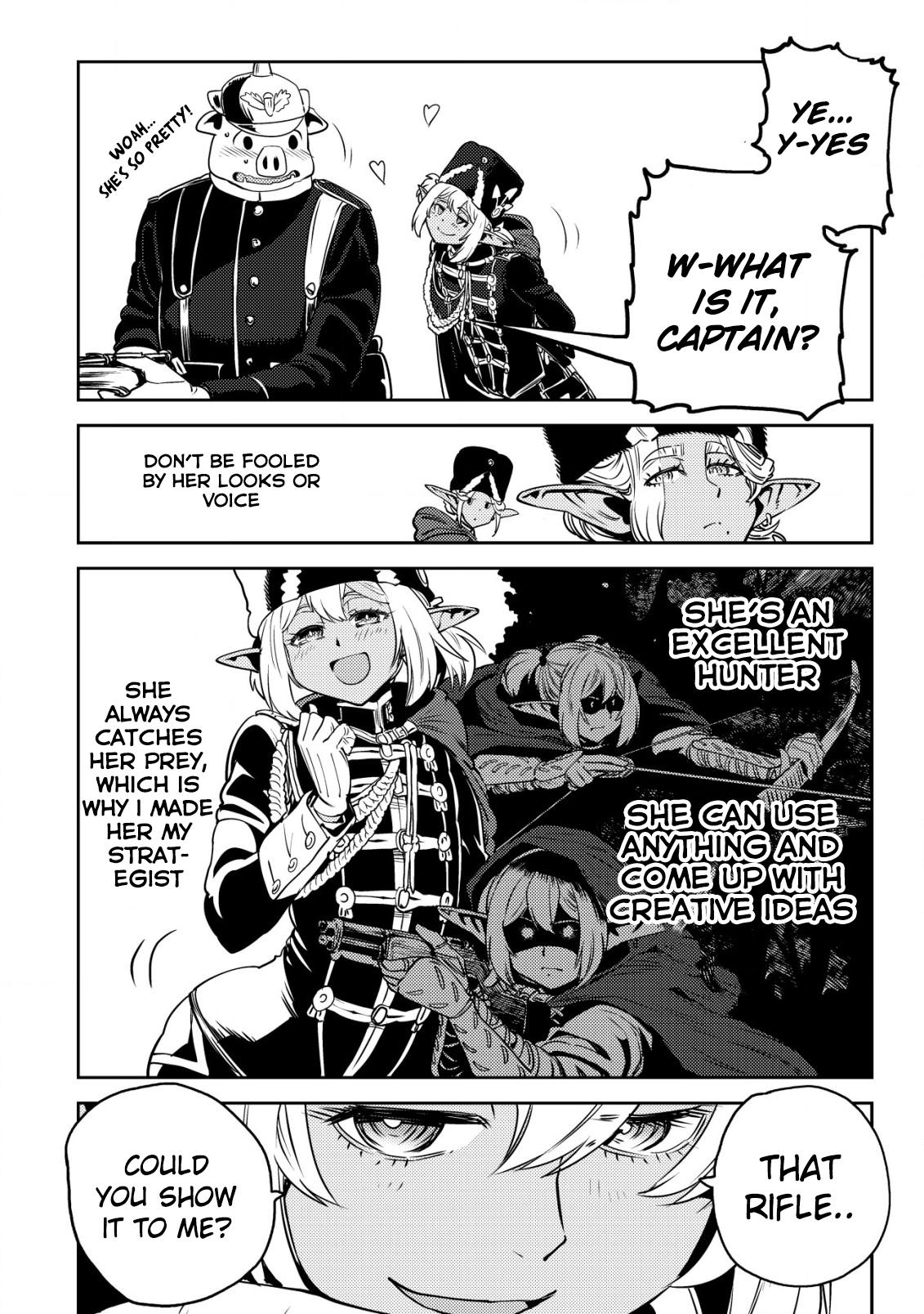 Orcsen Oukokushi ~Yaban na Orc no Kuni wa, Ikanishite Heiwa na Elf no Kuni wo Yakiharau ni Itatta ka~ Chapter 4 page 45 - 