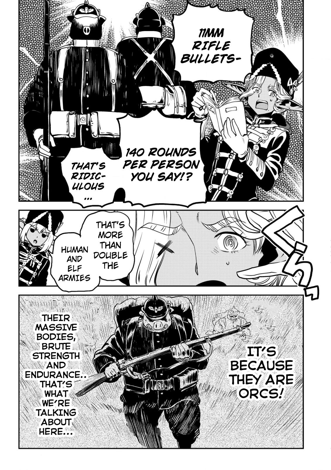 Orcsen Oukokushi ~Yaban na Orc no Kuni wa, Ikanishite Heiwa na Elf no Kuni wo Yakiharau ni Itatta ka~ Chapter 4 page 52 - 