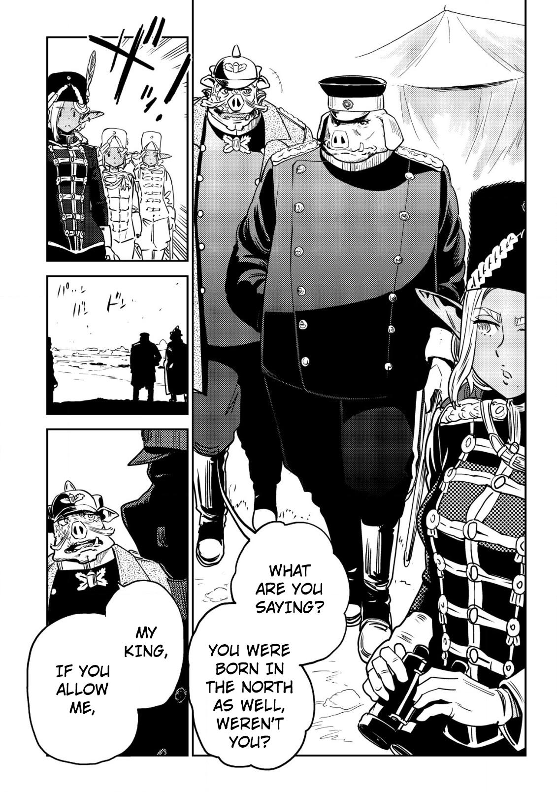 Orcsen Oukokushi ~Yaban na Orc no Kuni wa, Ikanishite Heiwa na Elf no Kuni wo Yakiharau ni Itatta ka~ Chapter 4 page 59 - 